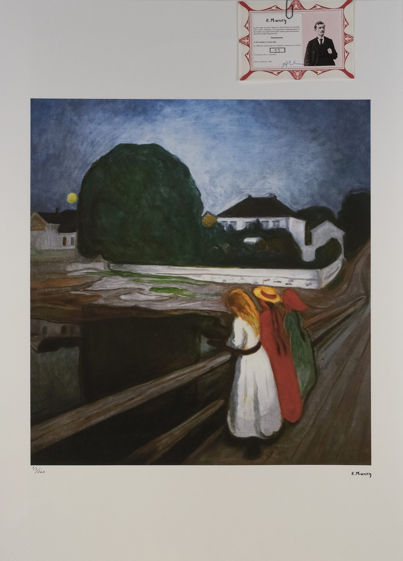 Edvard Munch - Dívky u zábradlí