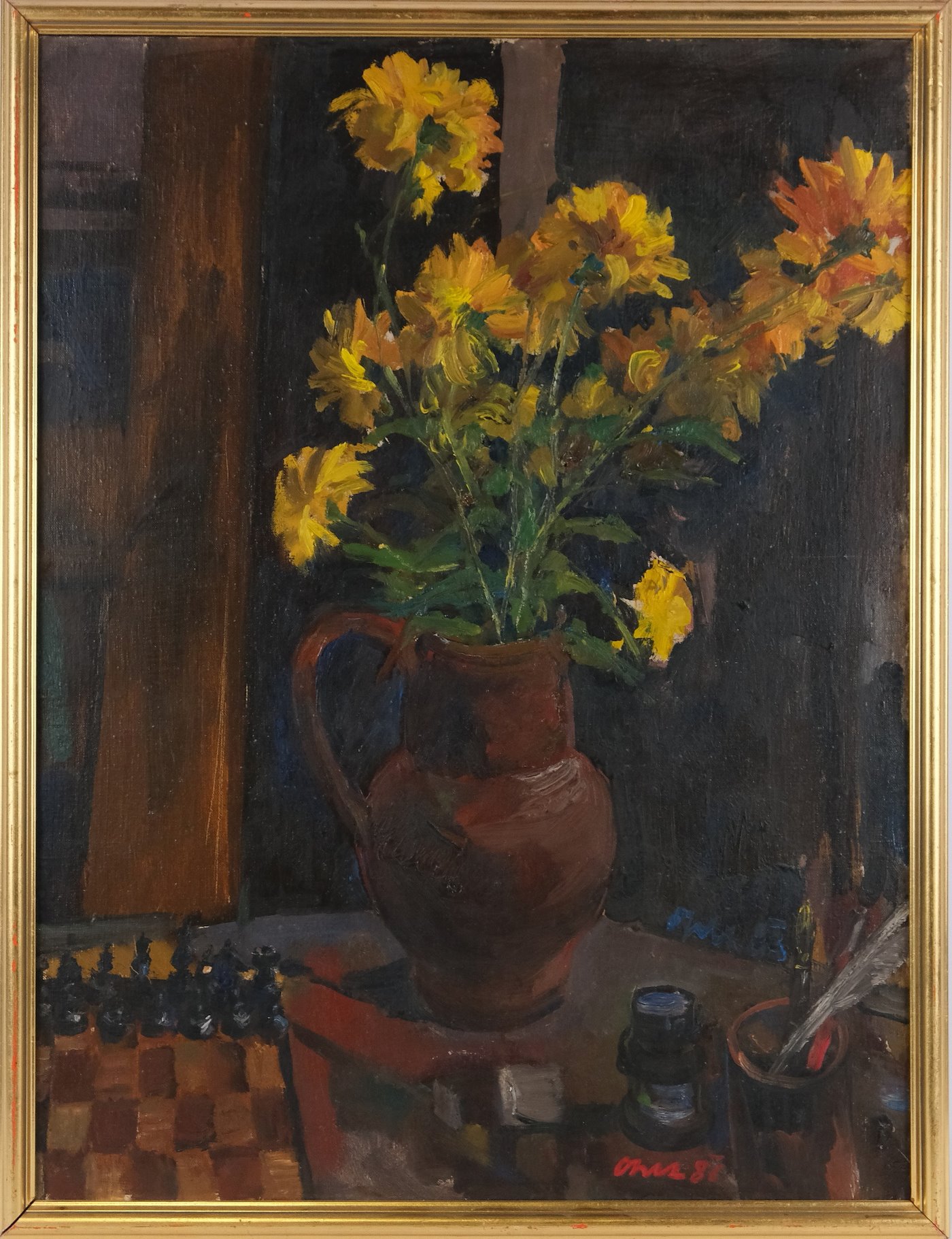 Oldřich Oplt - Žluté květy ve džbánku