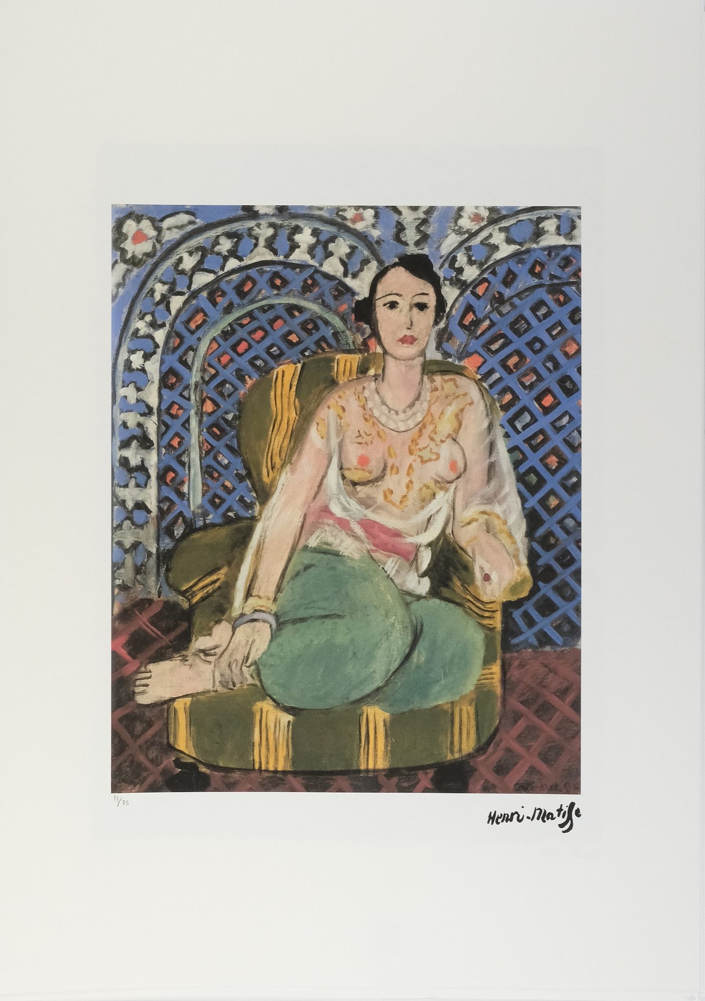 Henri Matisse - Žena v zeleném křesle