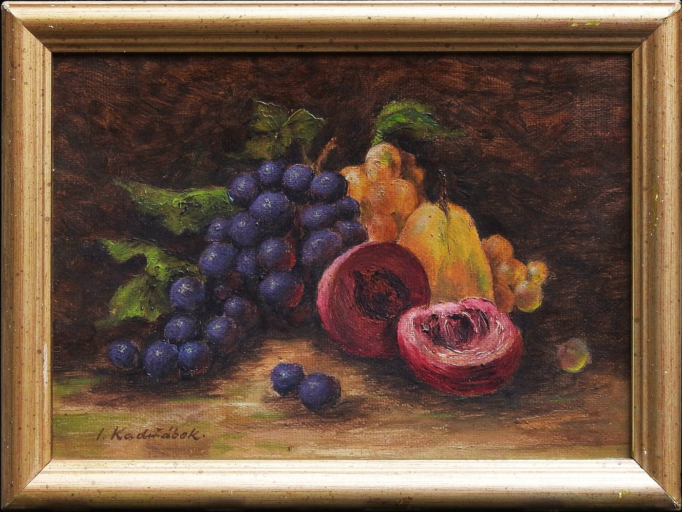 Josef Kadeřábek - Zátiší s ovocem