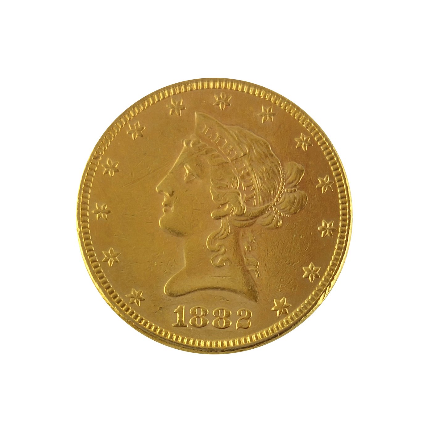 .. - USA Zlatá mince Hlava s korunou 10 dollar 1882