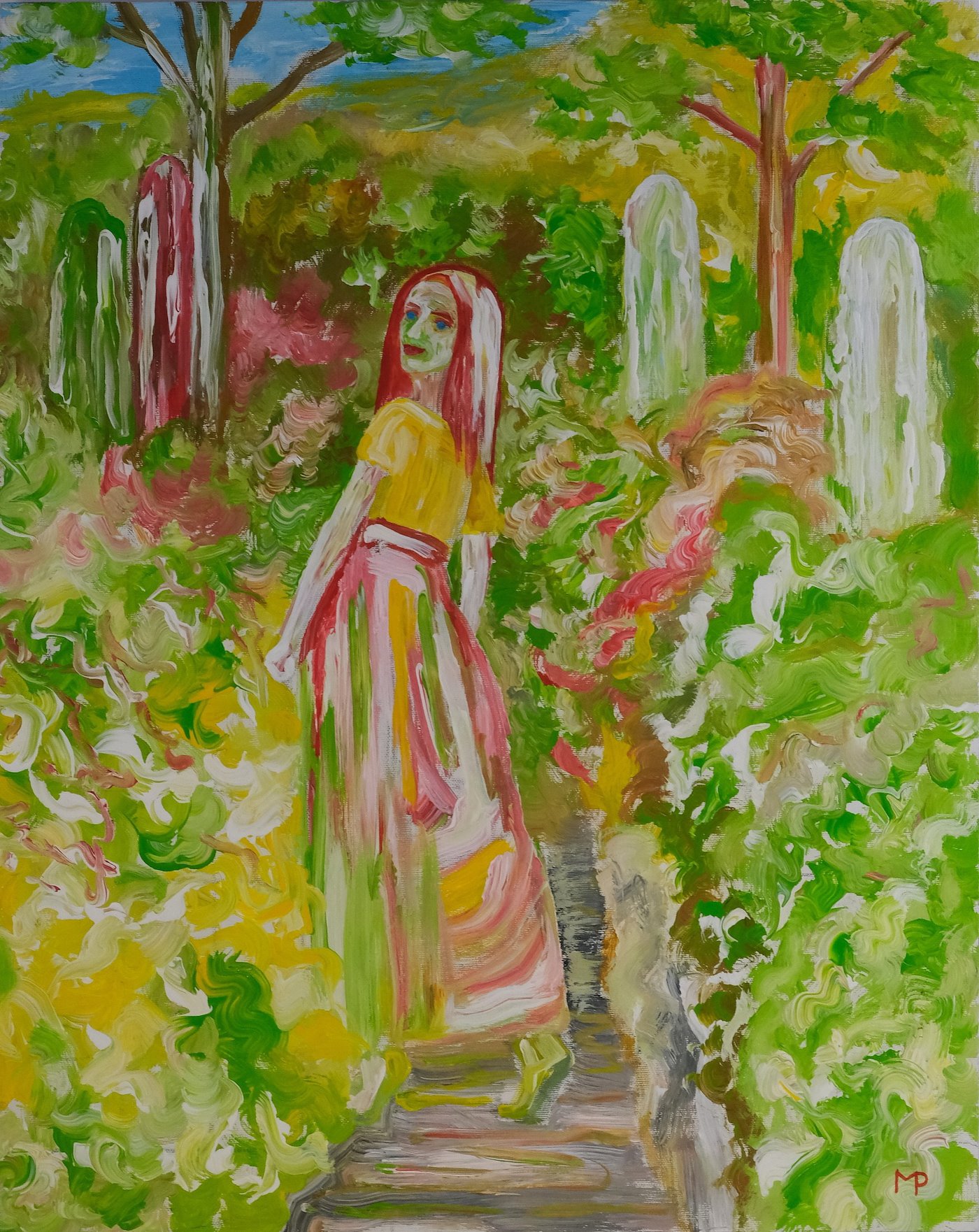 Petr Mazáč - Dívka v zahradě