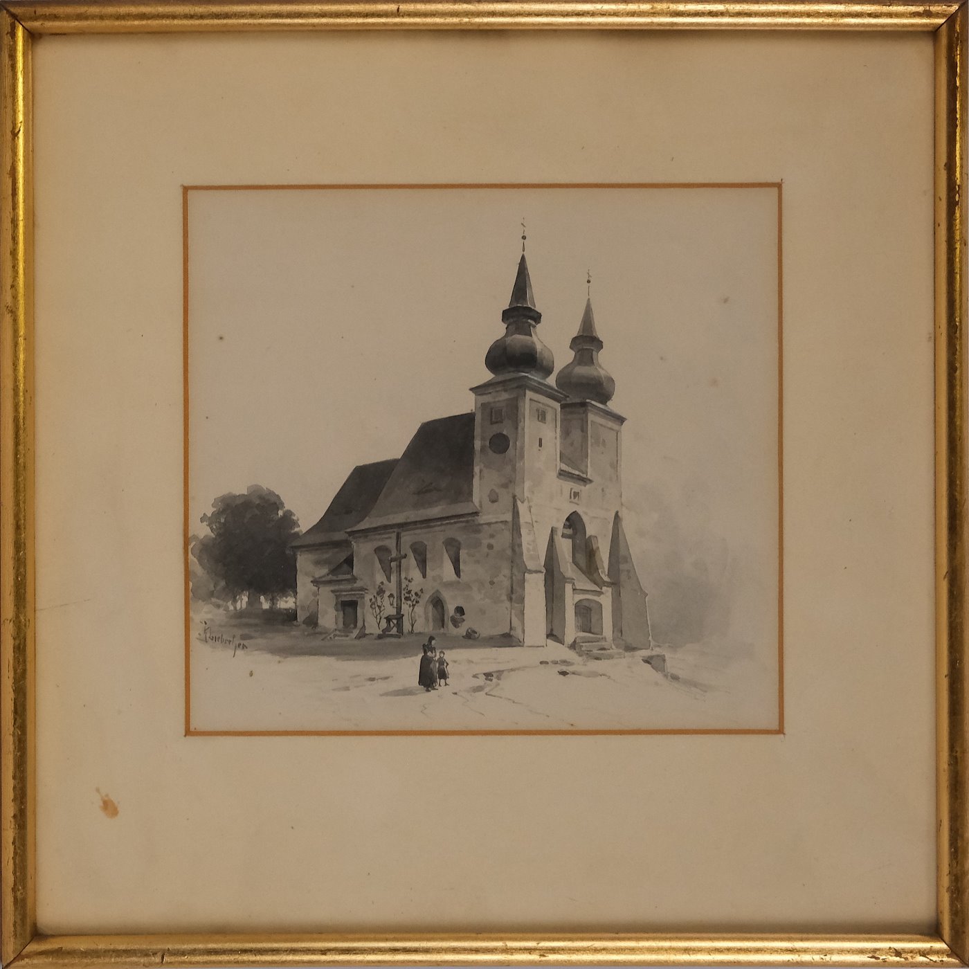 Karel Liebscher - Kostel v Ronšperku