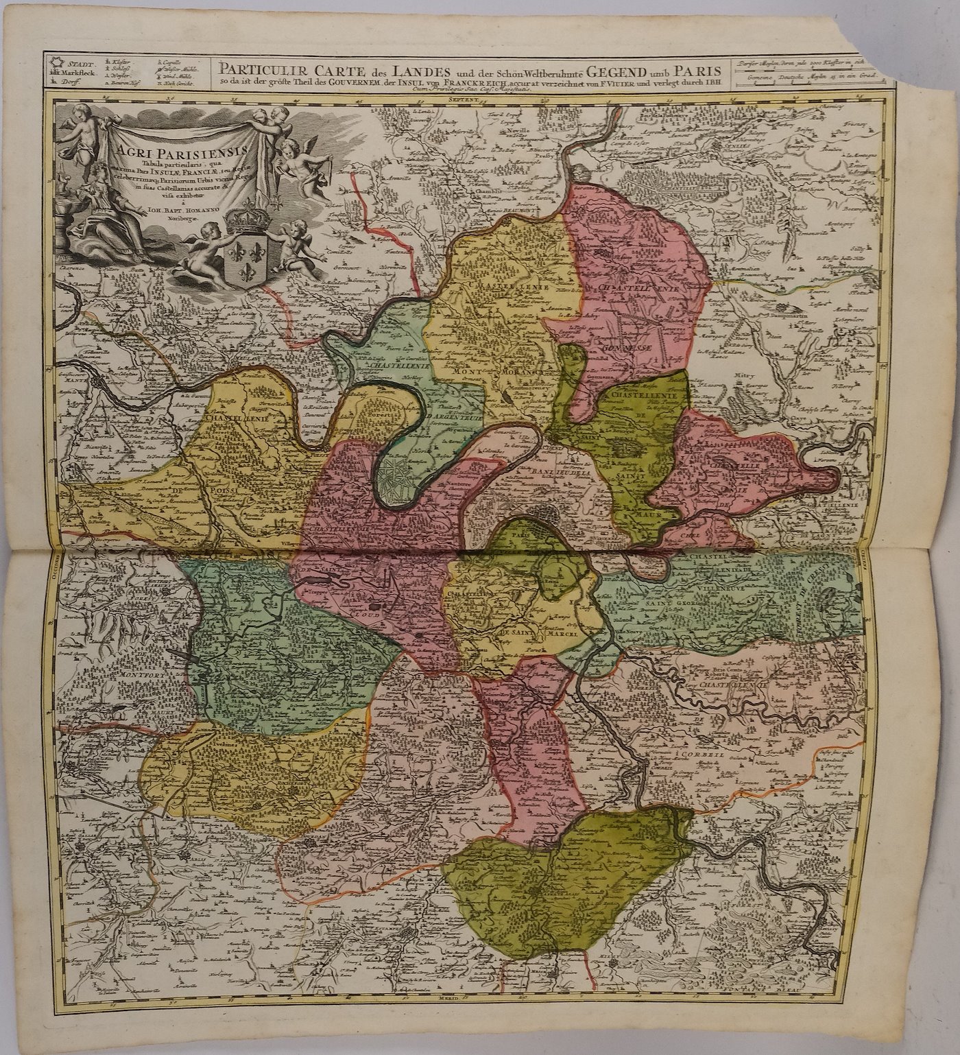 Johann Baptista Homann - Konvolut 3 map