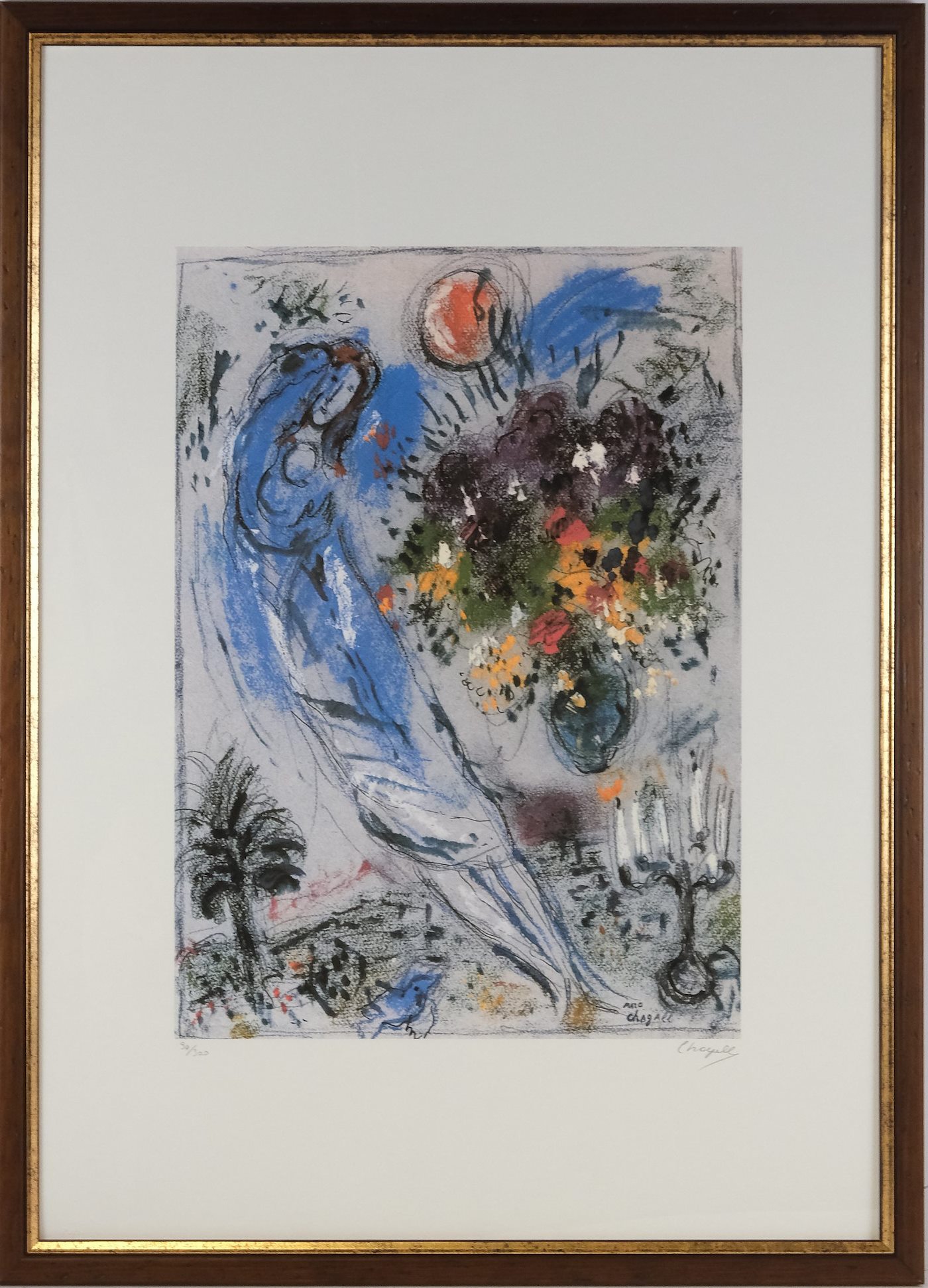 Marc Chagall - Love by the Moon
