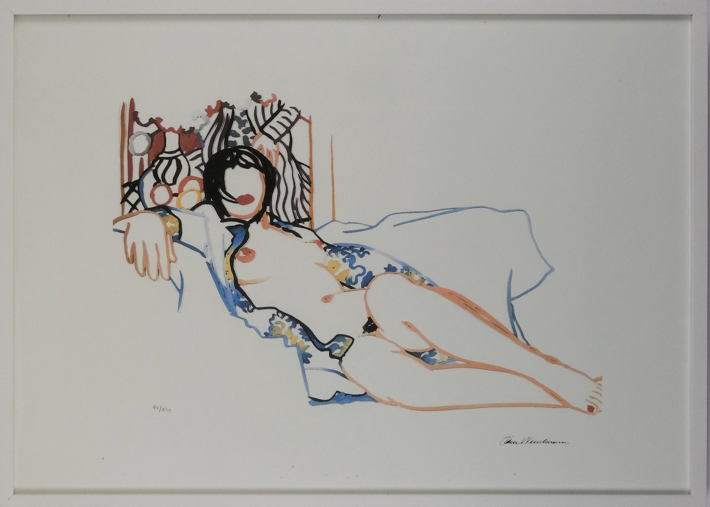 Tom Wesselmann - Monica lying on Blanket