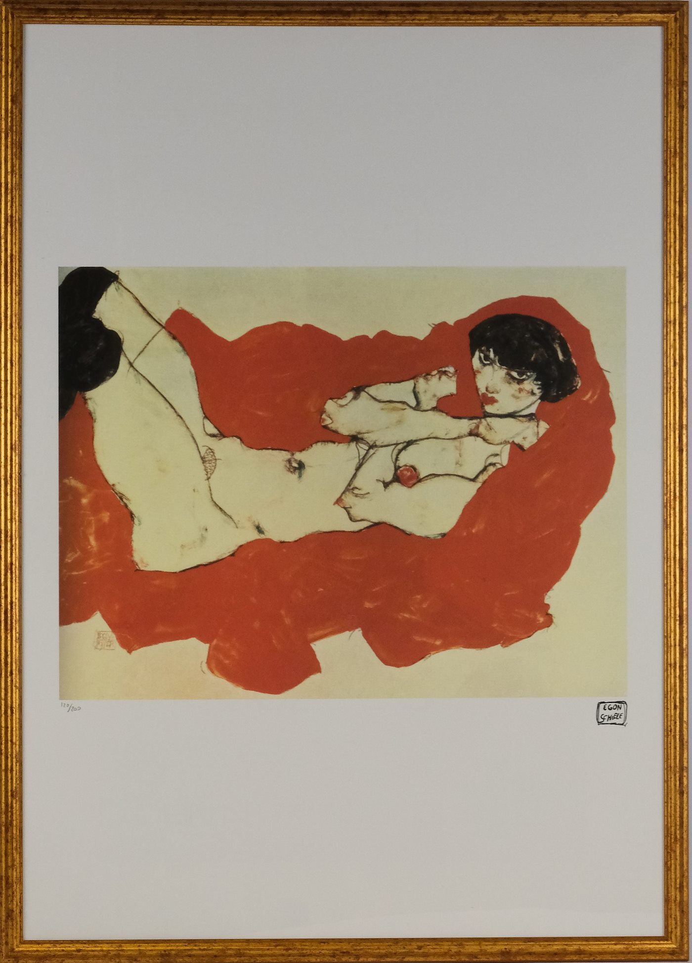 Egon Schiele - Lying Nude