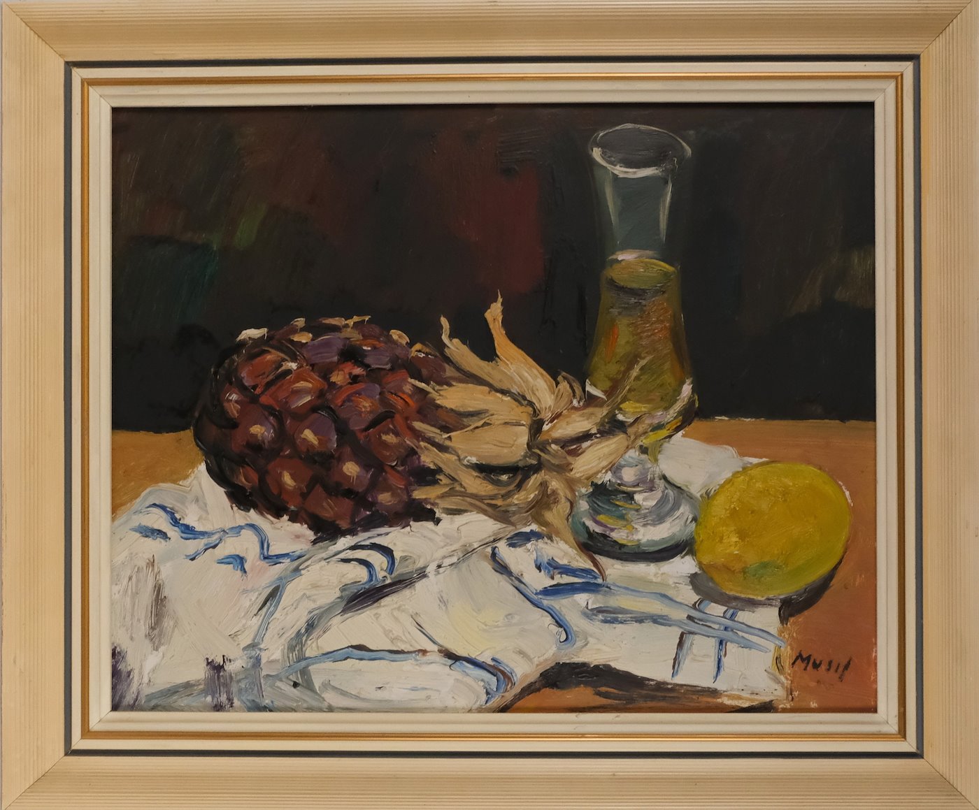 Leopold Musil - Zátiší s ananasem