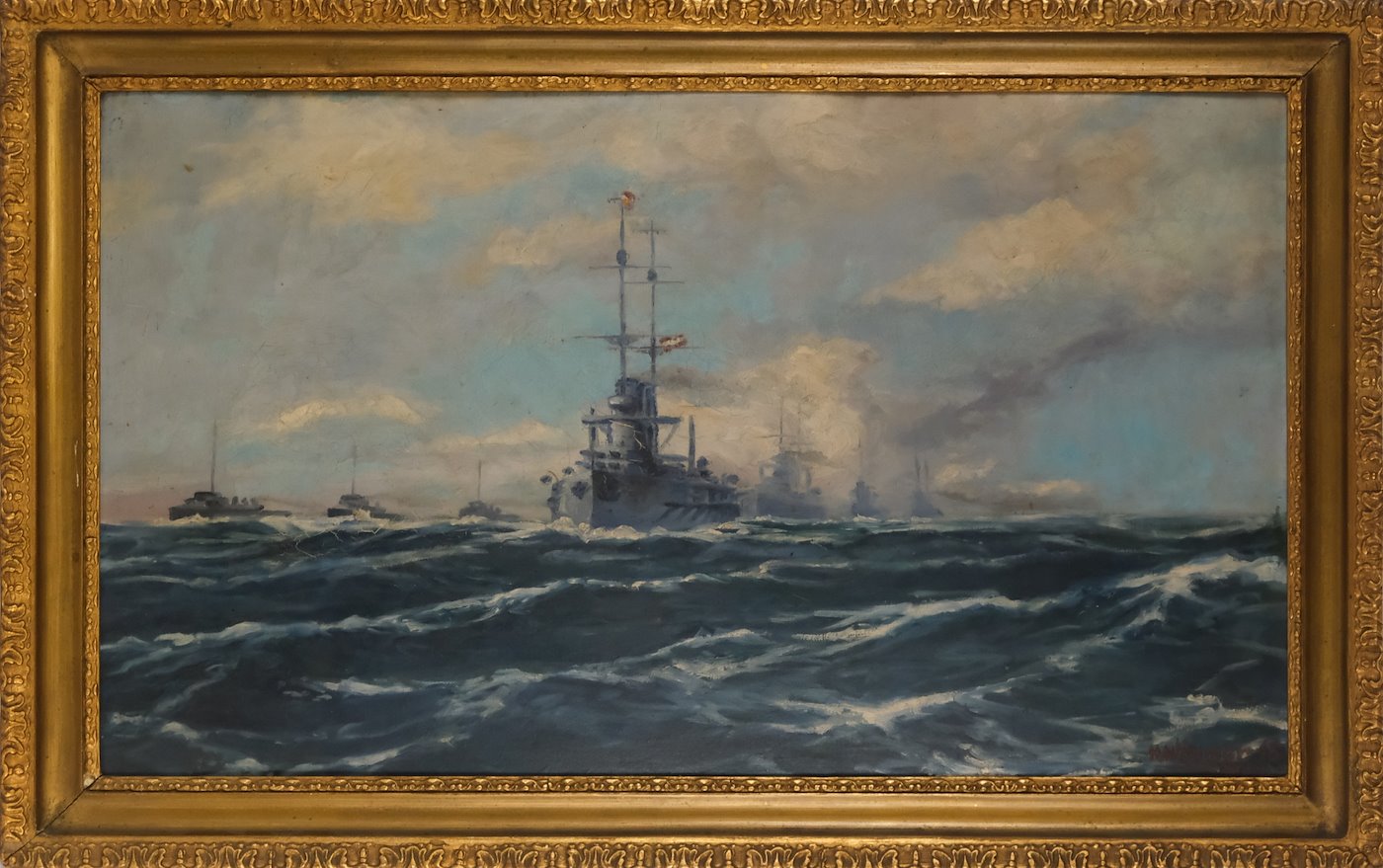 H. Wimmer - Vojenské lodě na moři