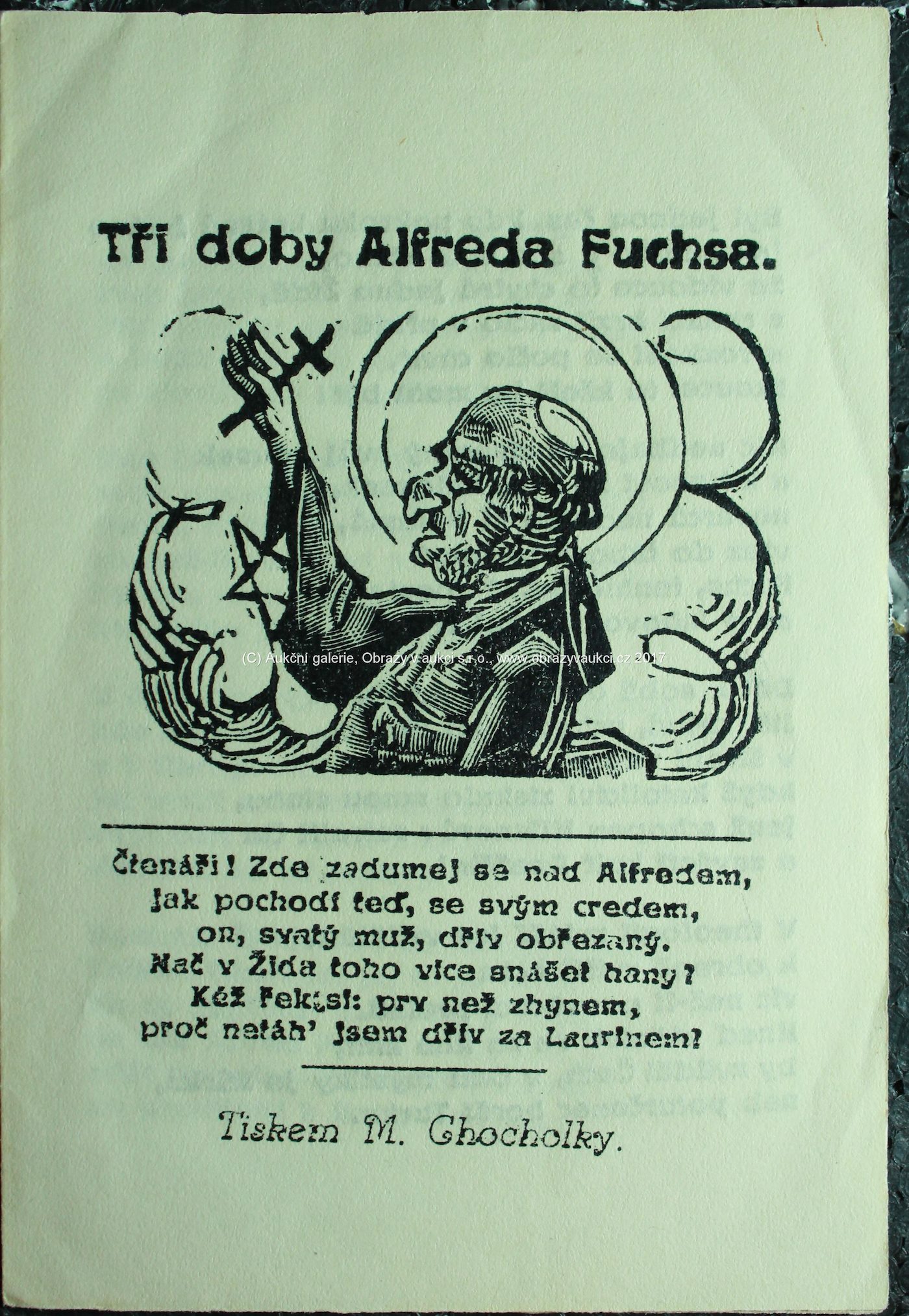 Josef Váchal - Kramářské tisky  - TŘI DOBY ALFREDA FUCHSA. 