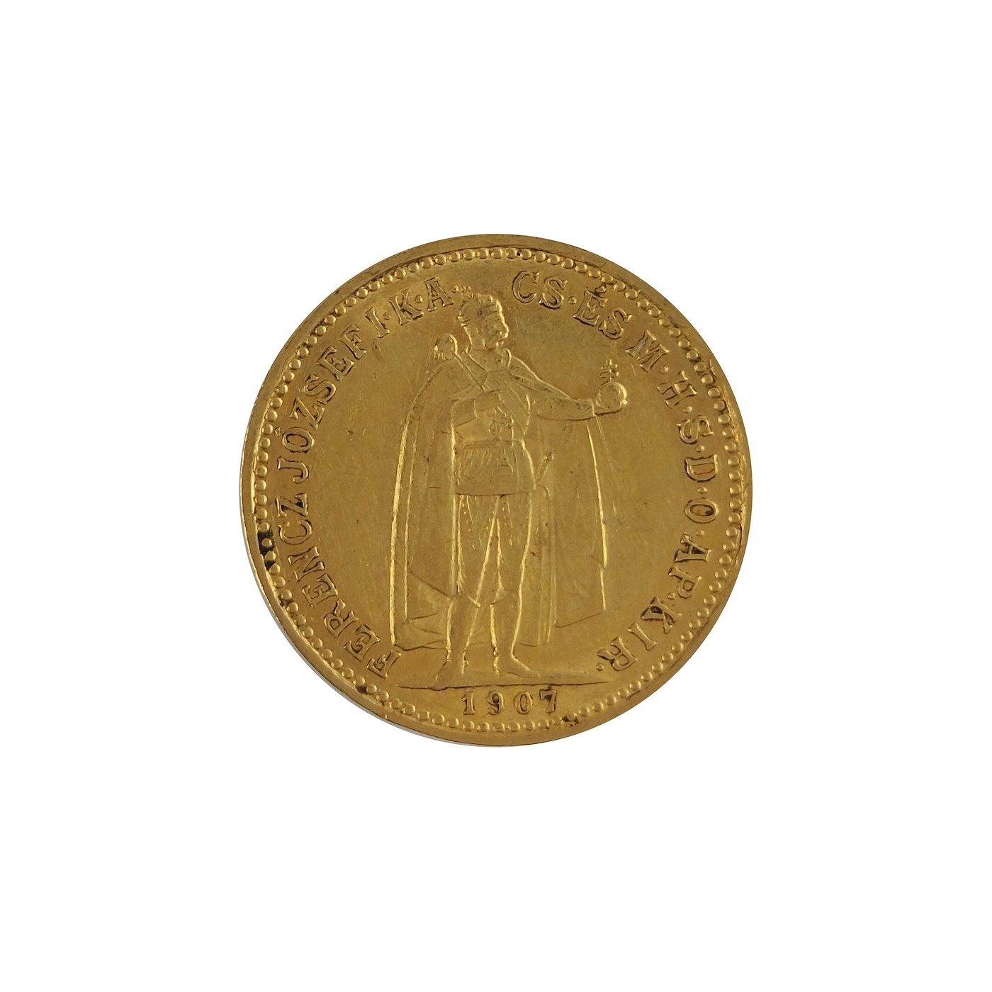 .. - Rakousko Uhersko zlatá 10 Koruna 1907 K.B. uherská