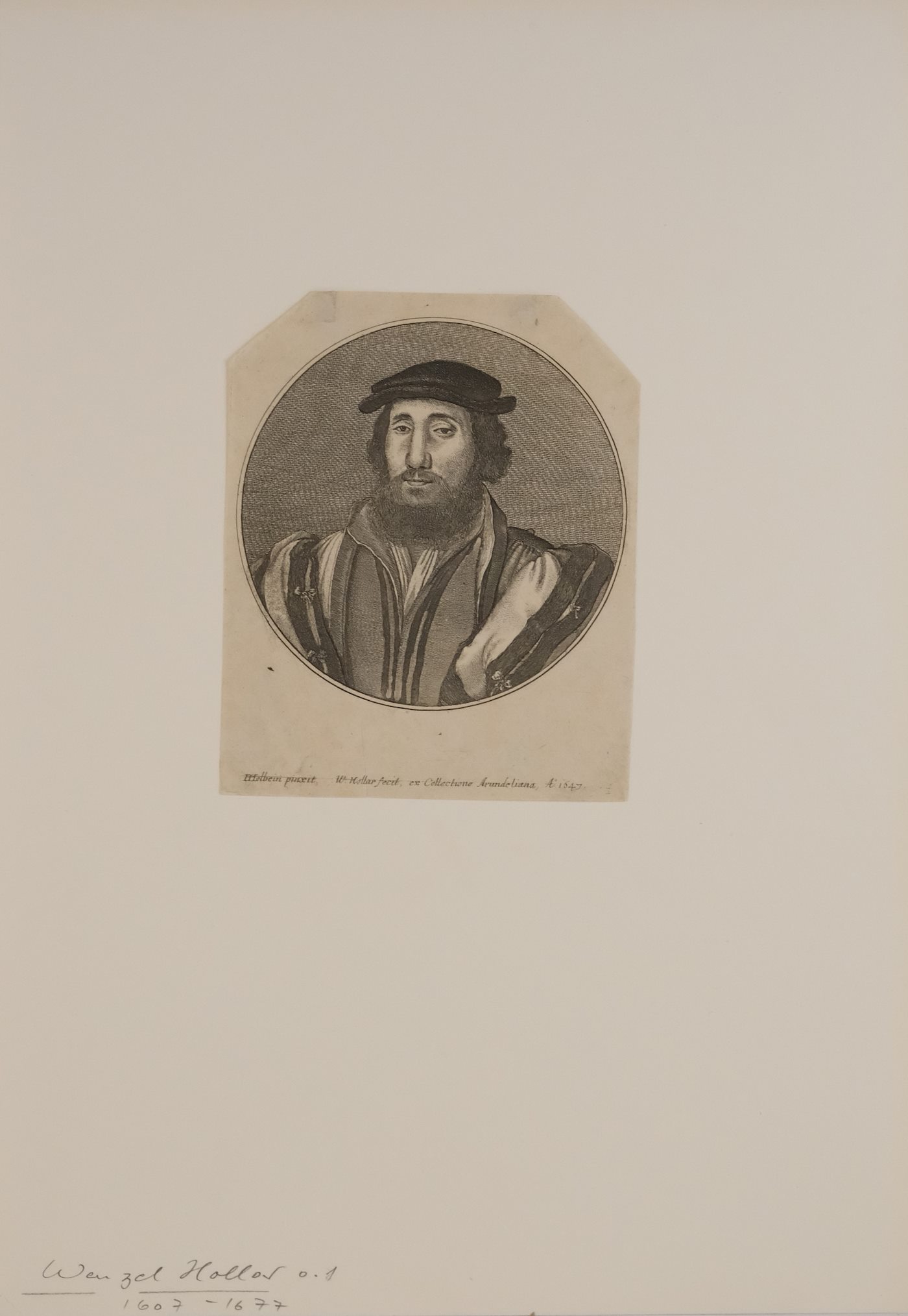 Václav Hollar - Podobizna Charlese de Solier de Moretti