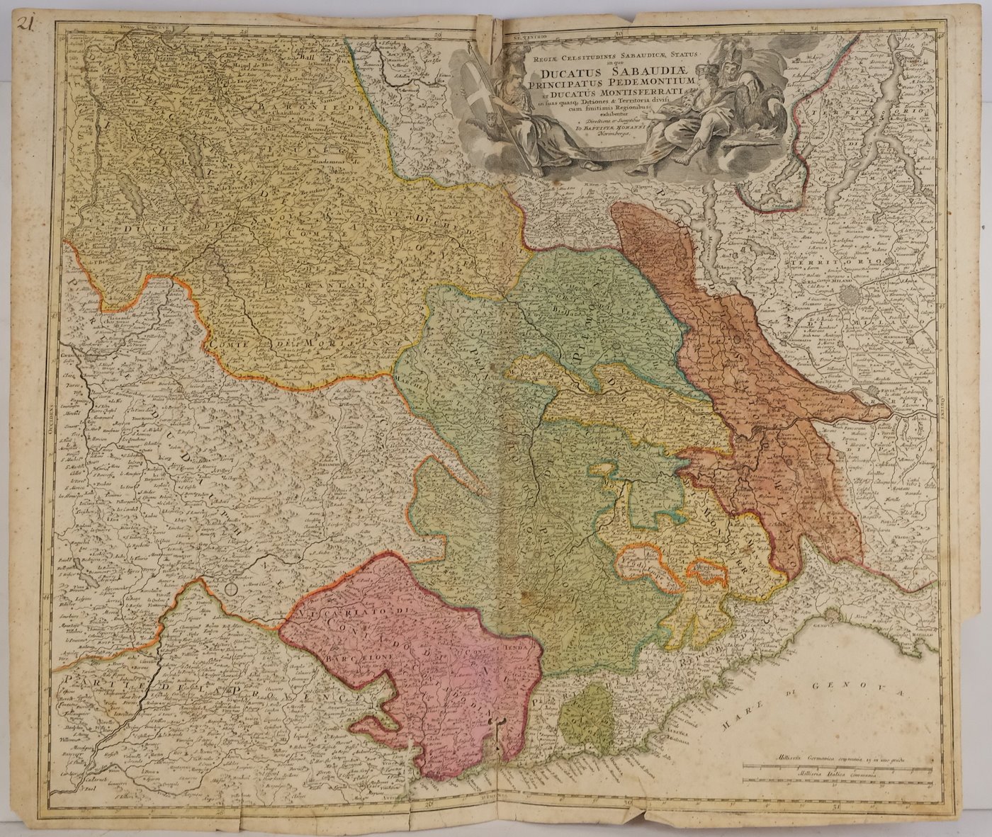 Johann Baptista Homann - Konvolut 3 map