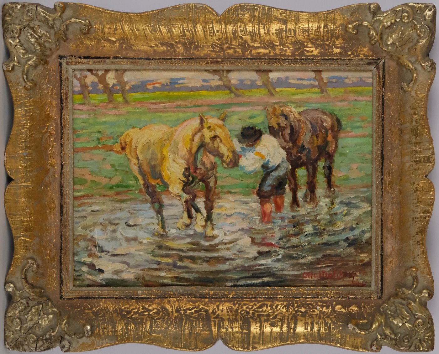 Otto Molitor - Plavení koní
