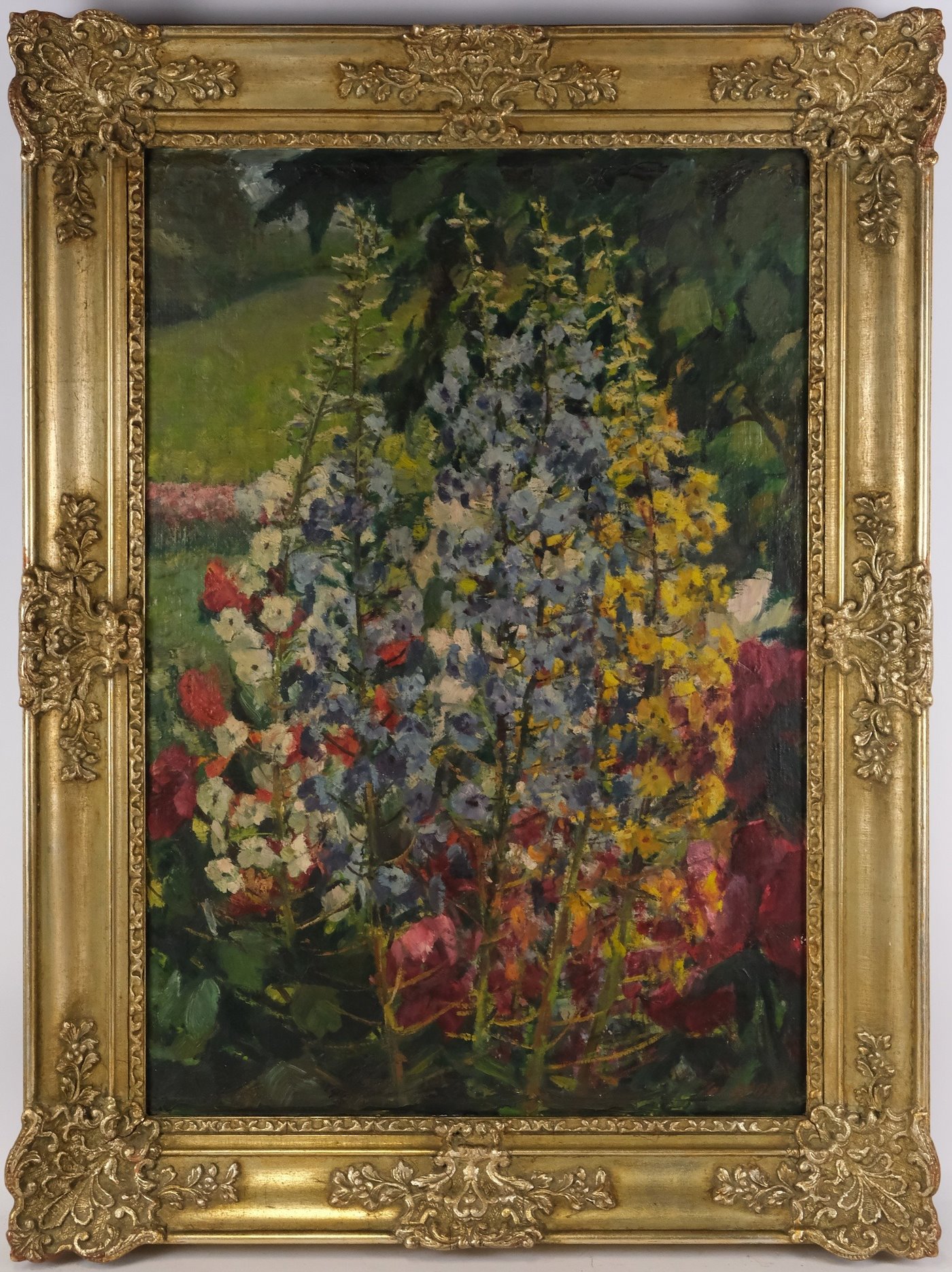 Josef Arnet - Květiny na zahradě 