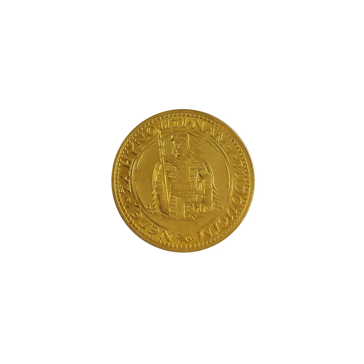 Zlatá mince - Československá republika Svatováclavský dukát 1924 , zlato 986/1000, hrubá hmotnost mince 3,49 g