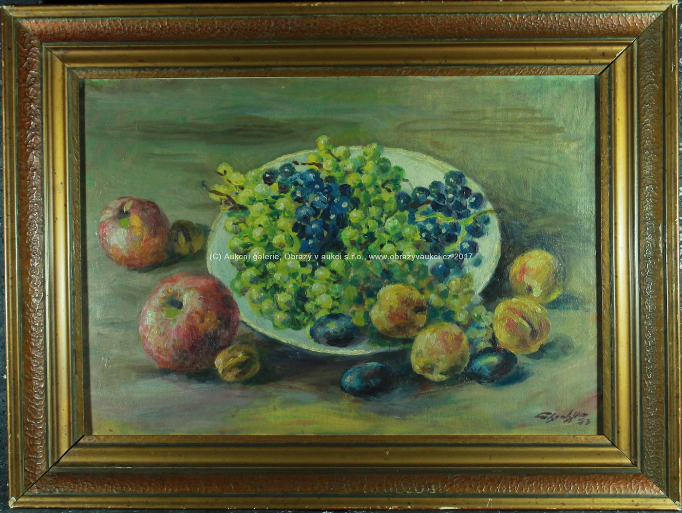 Ludvík Ehrenhaft - Zátiší s ovocem