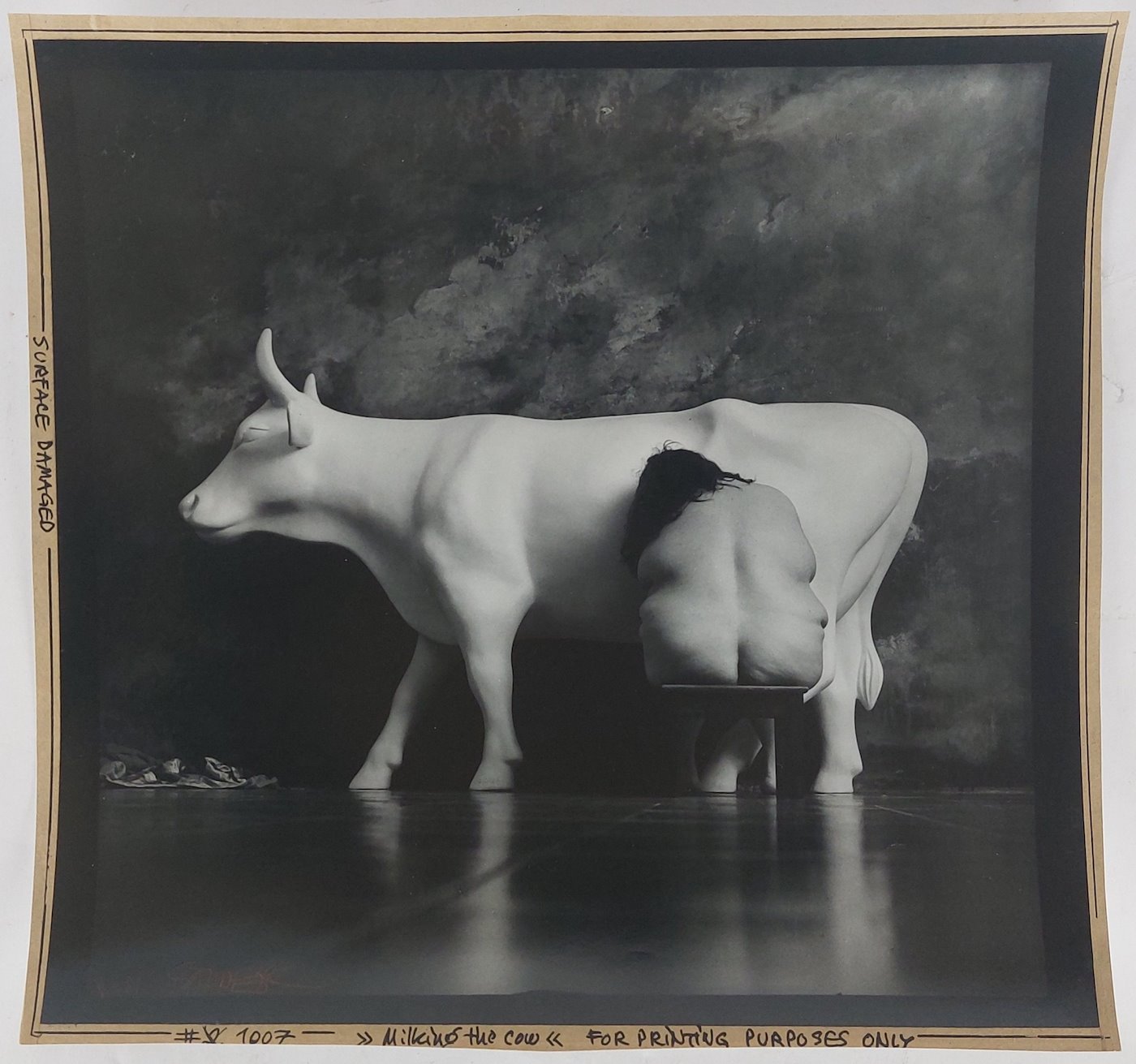 Jan Saudek - Milking the Cow