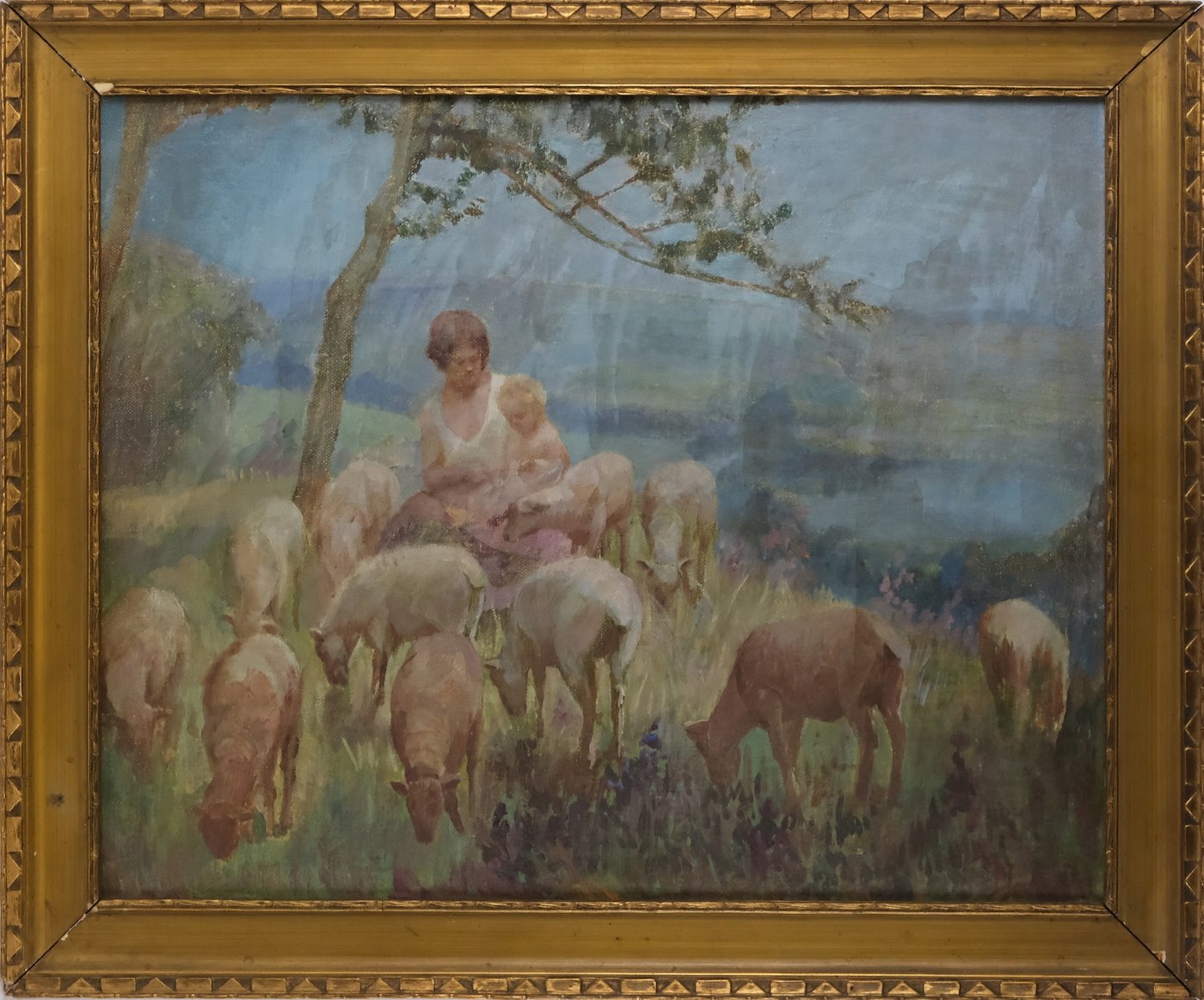 František Jakub - Matka s dítětem na pastvě
