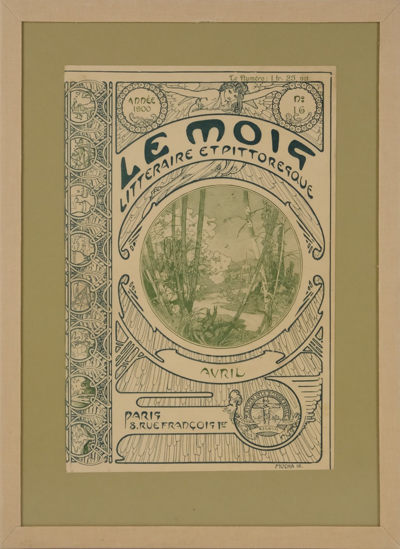 Alfons Mucha - Obálka časopisu Le Mois - Duben 1900