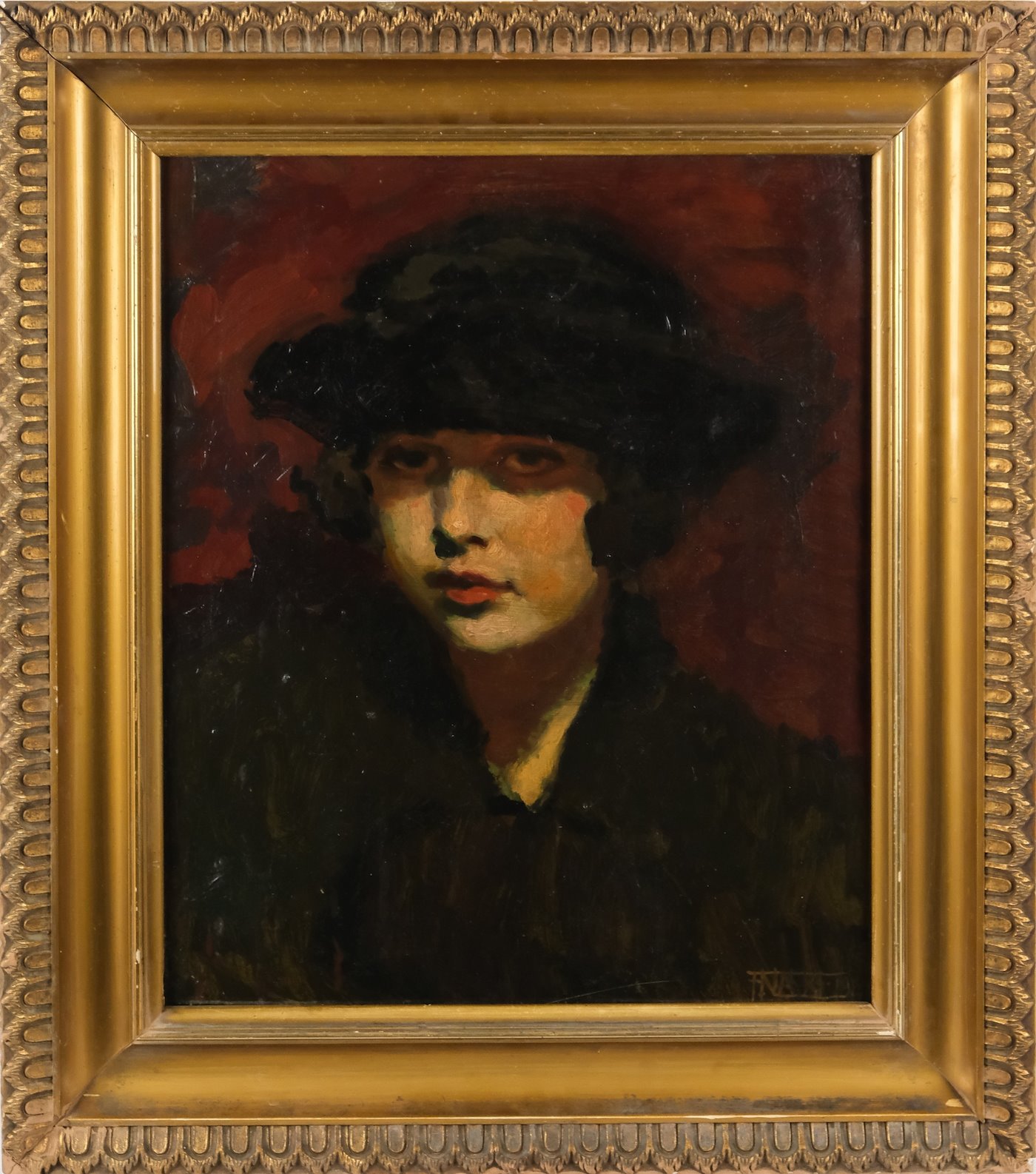 František Xaver Naske - Portrét dívky
