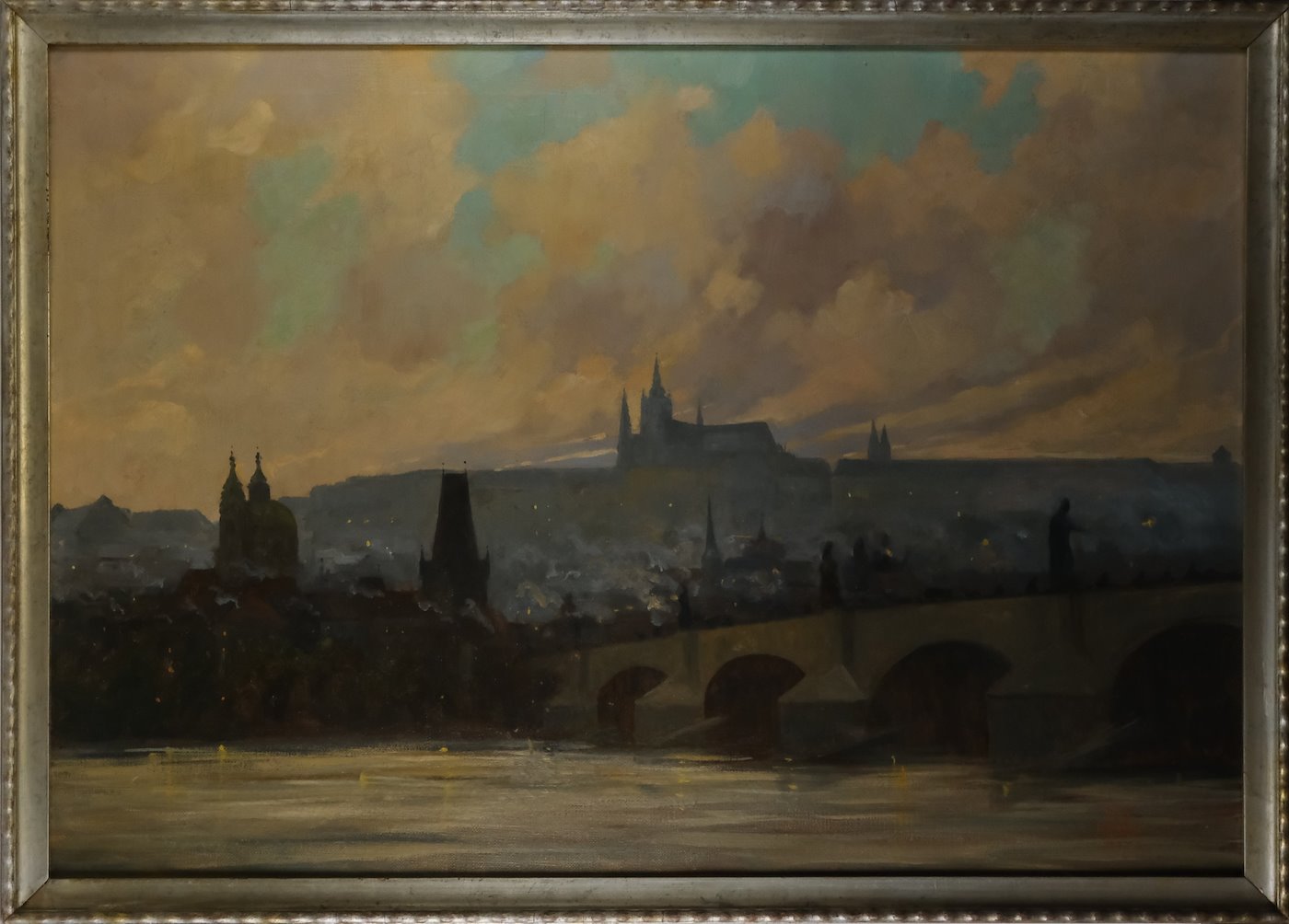 Gustav S. Maran - Podvečer pražského panorama