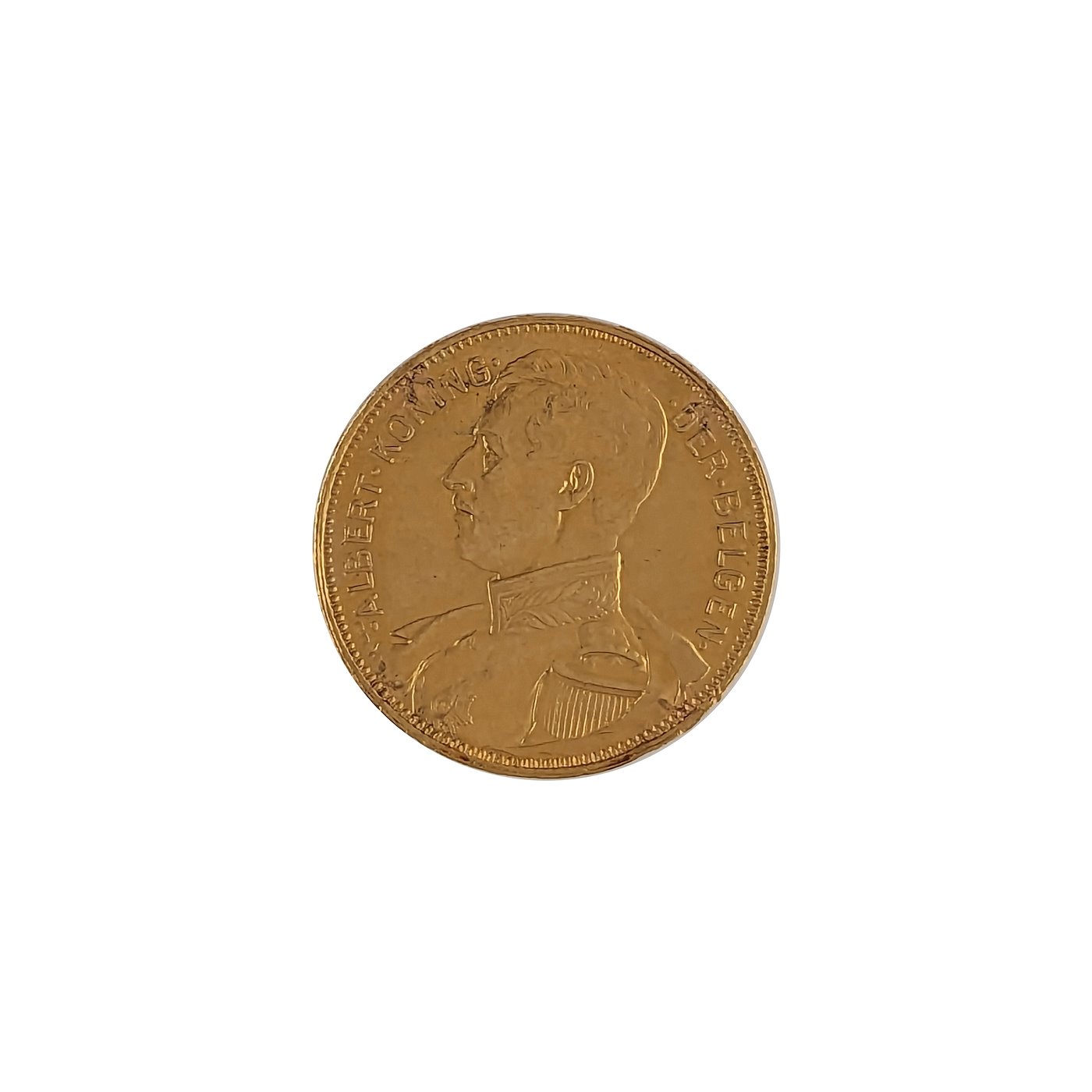 .. - Zlatý 20 frank ALBERT 1914 Belgie