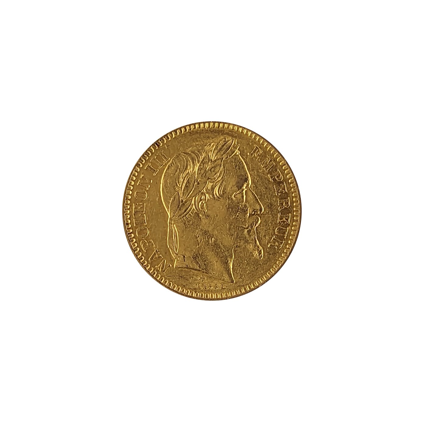 .. - Zlatý 20 frank 1864 BB Štrasburg NAPOLEON III. Francie