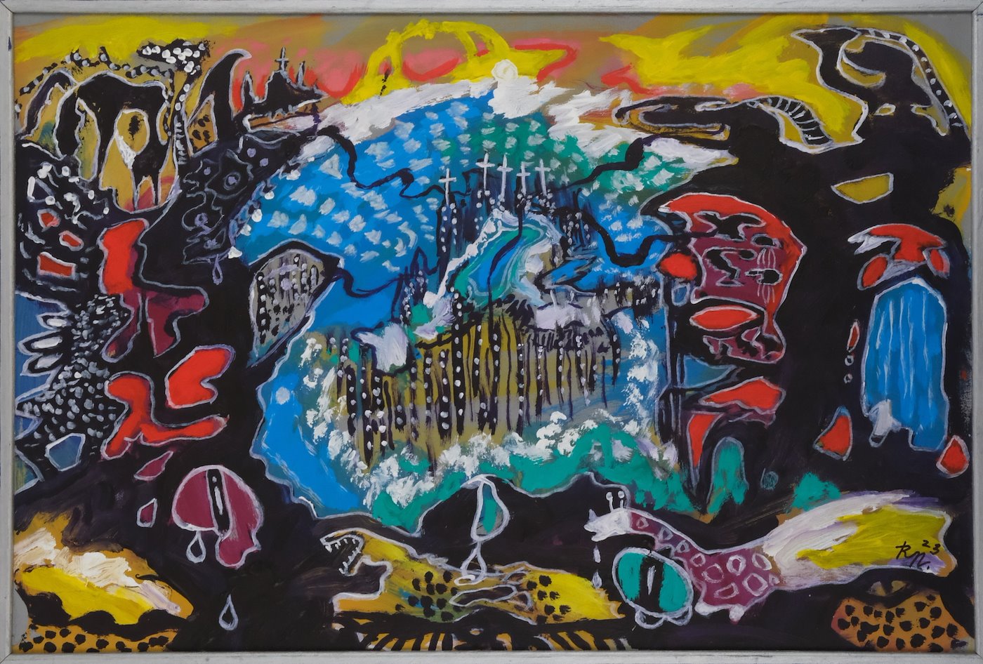 Richard Náhlovský - Vesmír - vchod do říše snů - intuitivní malba