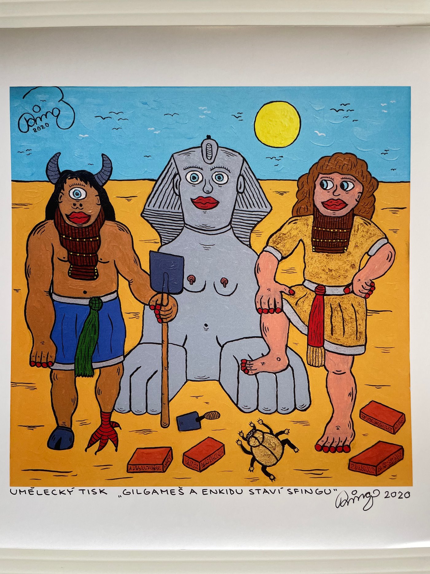 František Ringo Čech - Gilgameš a Enkidu staví Sfingu
