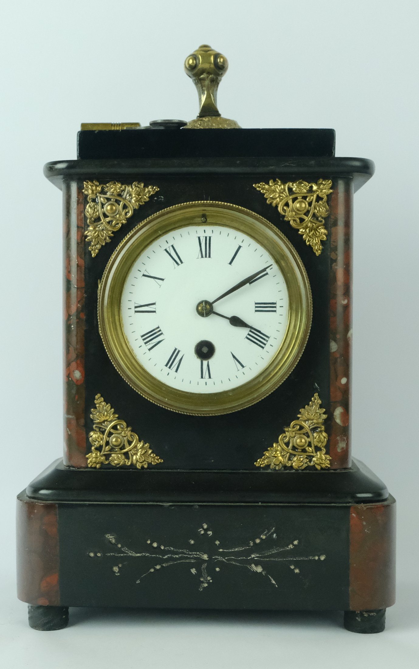 Francie konec 19.století  R and Co  - Krbové mramorové hodiny