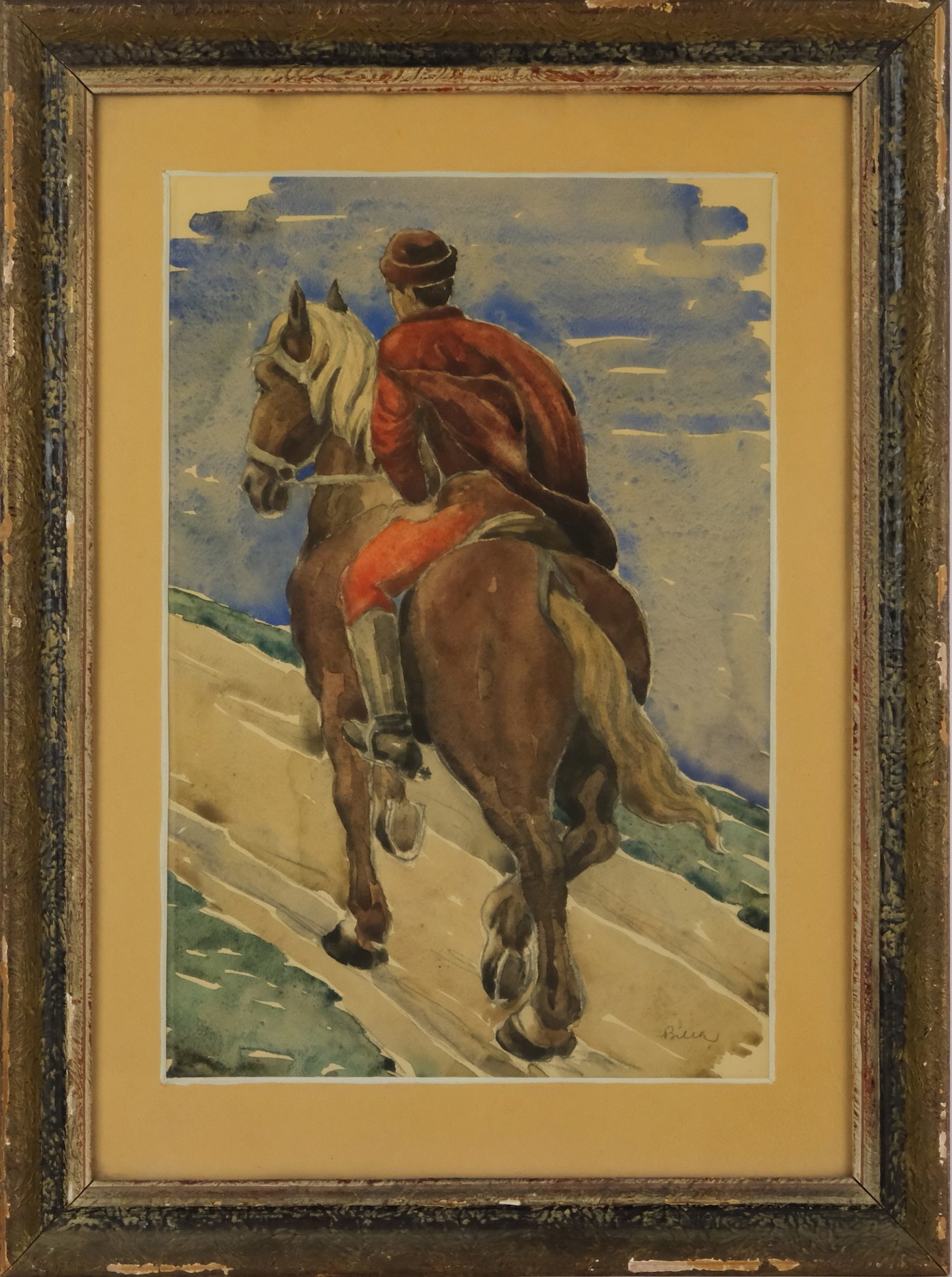 Alois Bílek - Jezdec na koni
