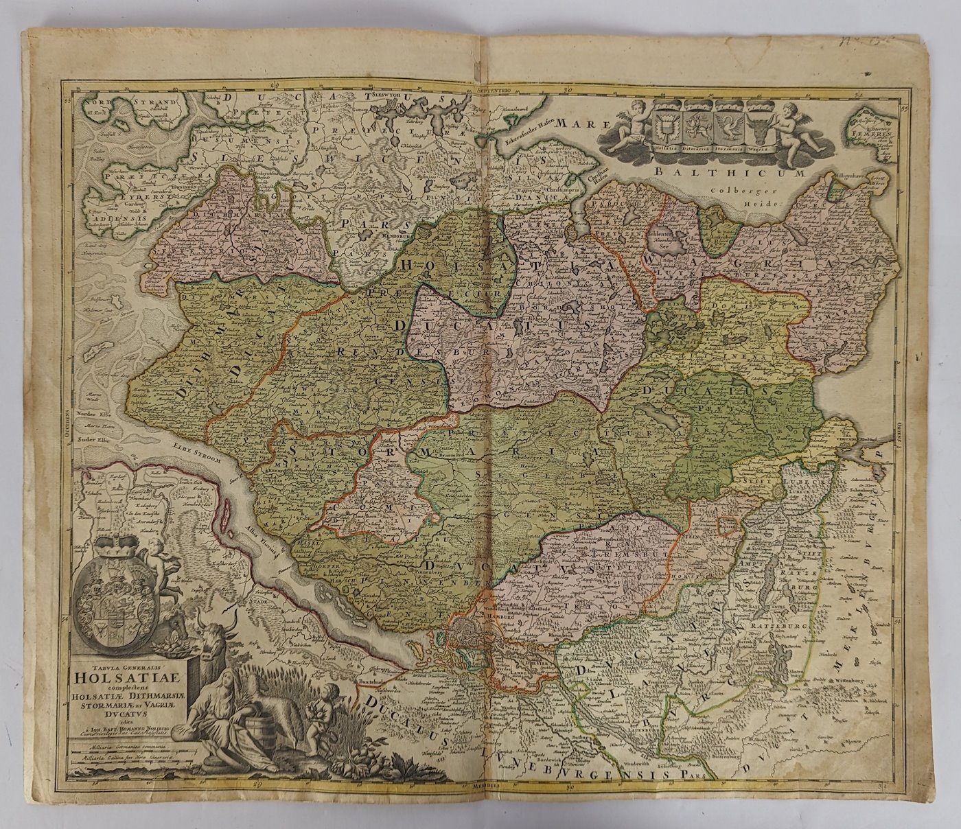 Johann Baptista Homann - Konvolut 2 map
