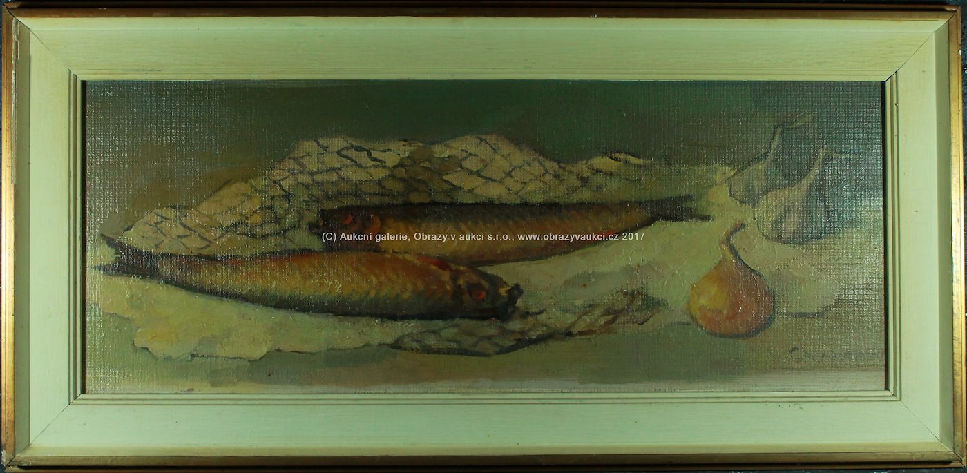 Nikolai Chvorinov - Zátiší s rybami