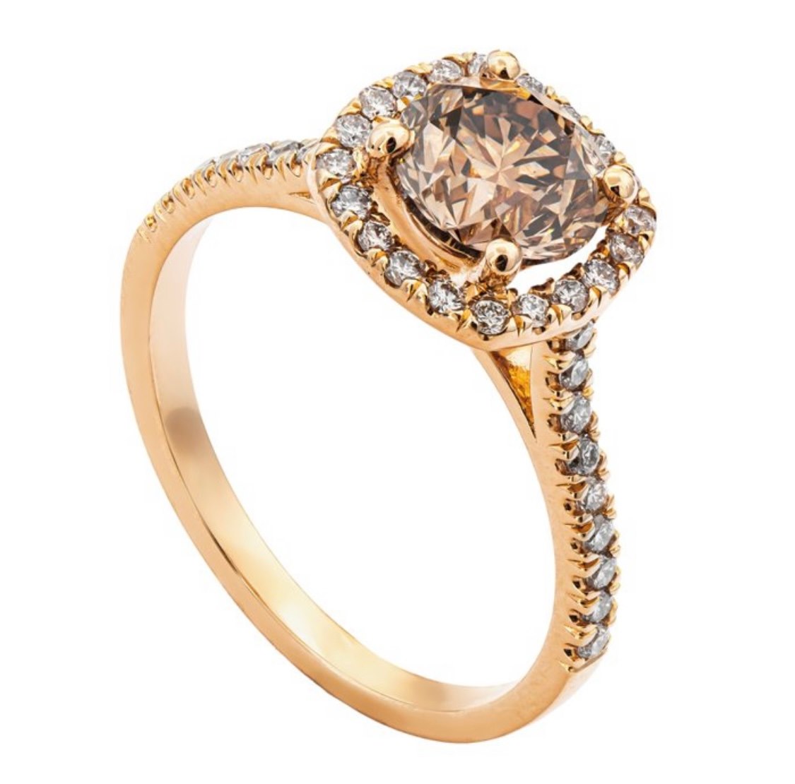 .. - Prsten s diamantem 1,60 ct a diamanty 0,35 ct zlato 585/1000, značeno platnou puncovní značkou "labuť", hrubá hmotnost 3,20 g