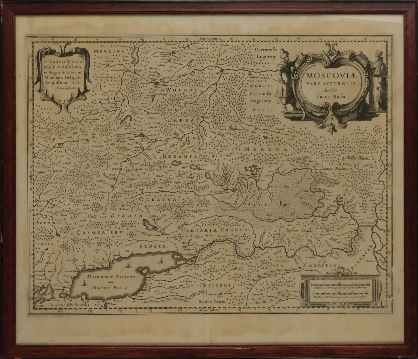 Johannes Janssonius - Mapa Moskvy a okolí