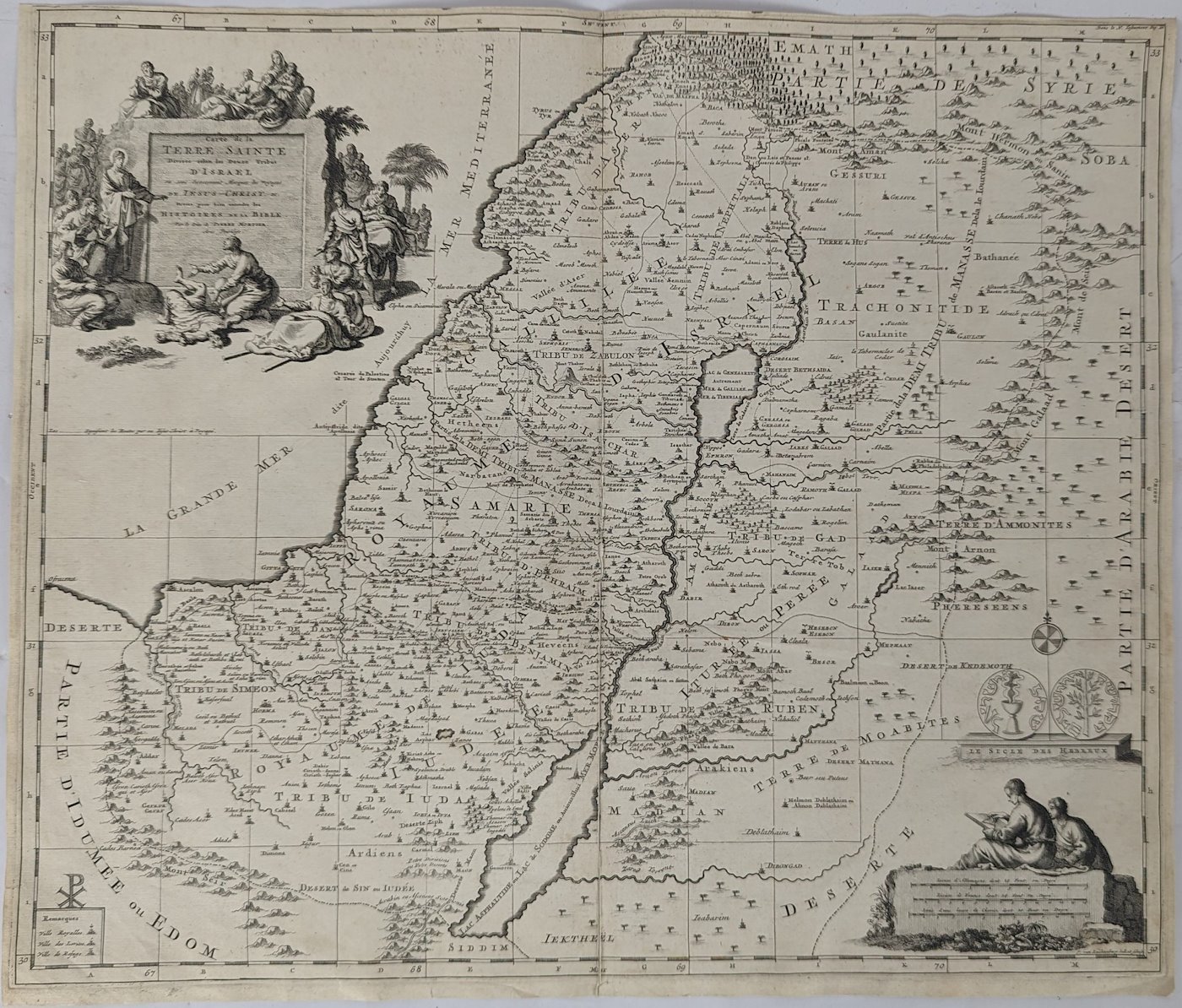 Johannes van Luchtenburg, Pierre Mortiere - Mapa Svaté země
