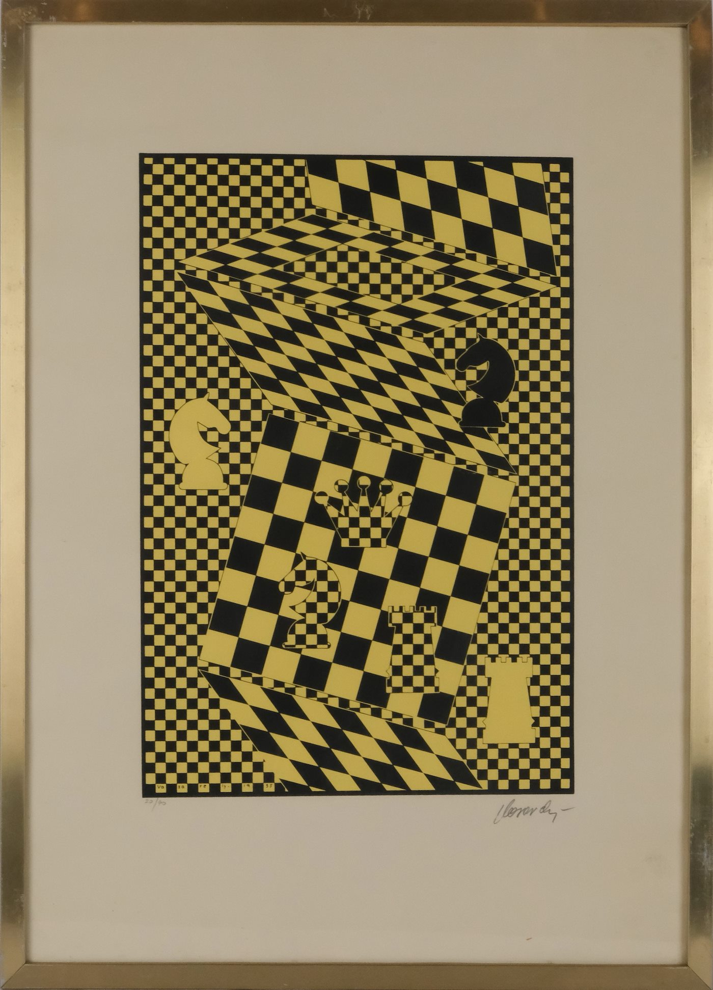 Victor Vasarely - Šachová kompozice