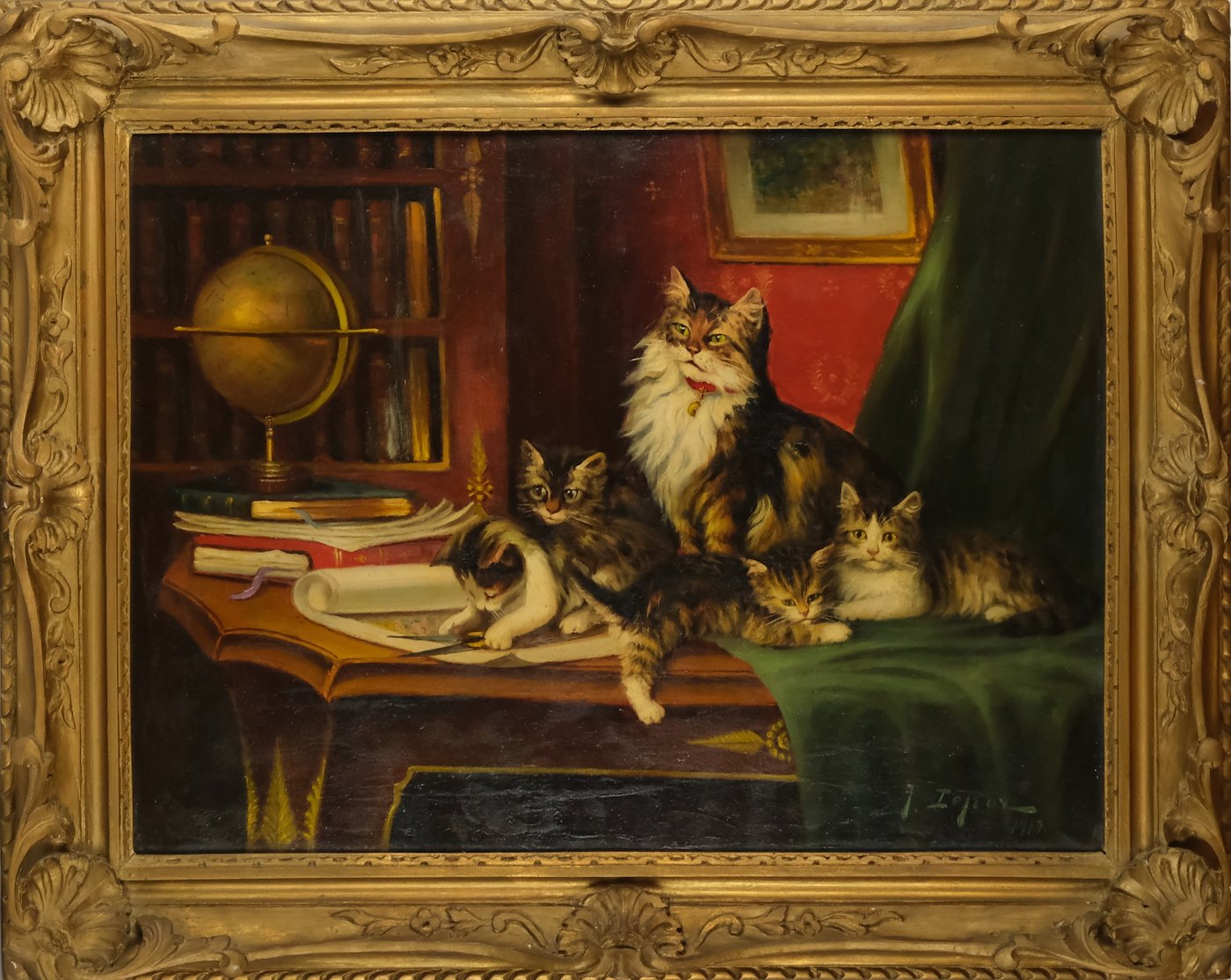 Jules Gustave Le Roy - Odpočinek v zámecké knihovně