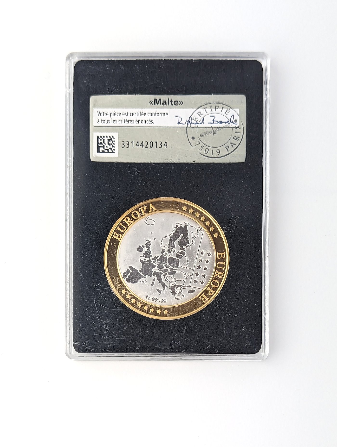 .. - Zlacené Stříbro medaile členských států EU Malta 2008