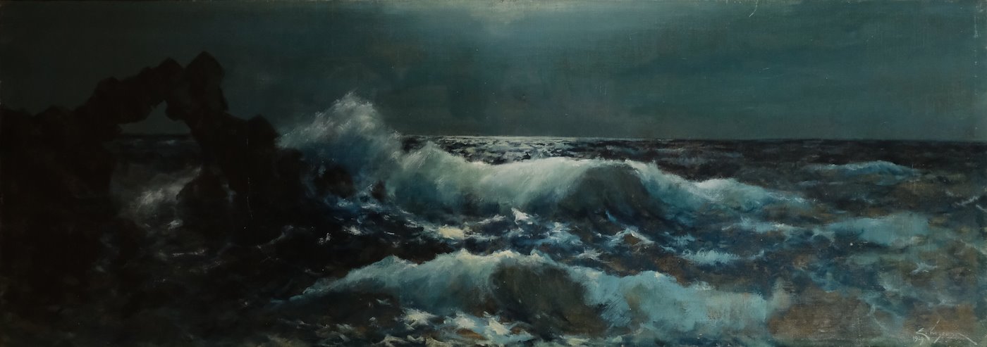 Emanuel Hosperger - Mořské vlny za noci