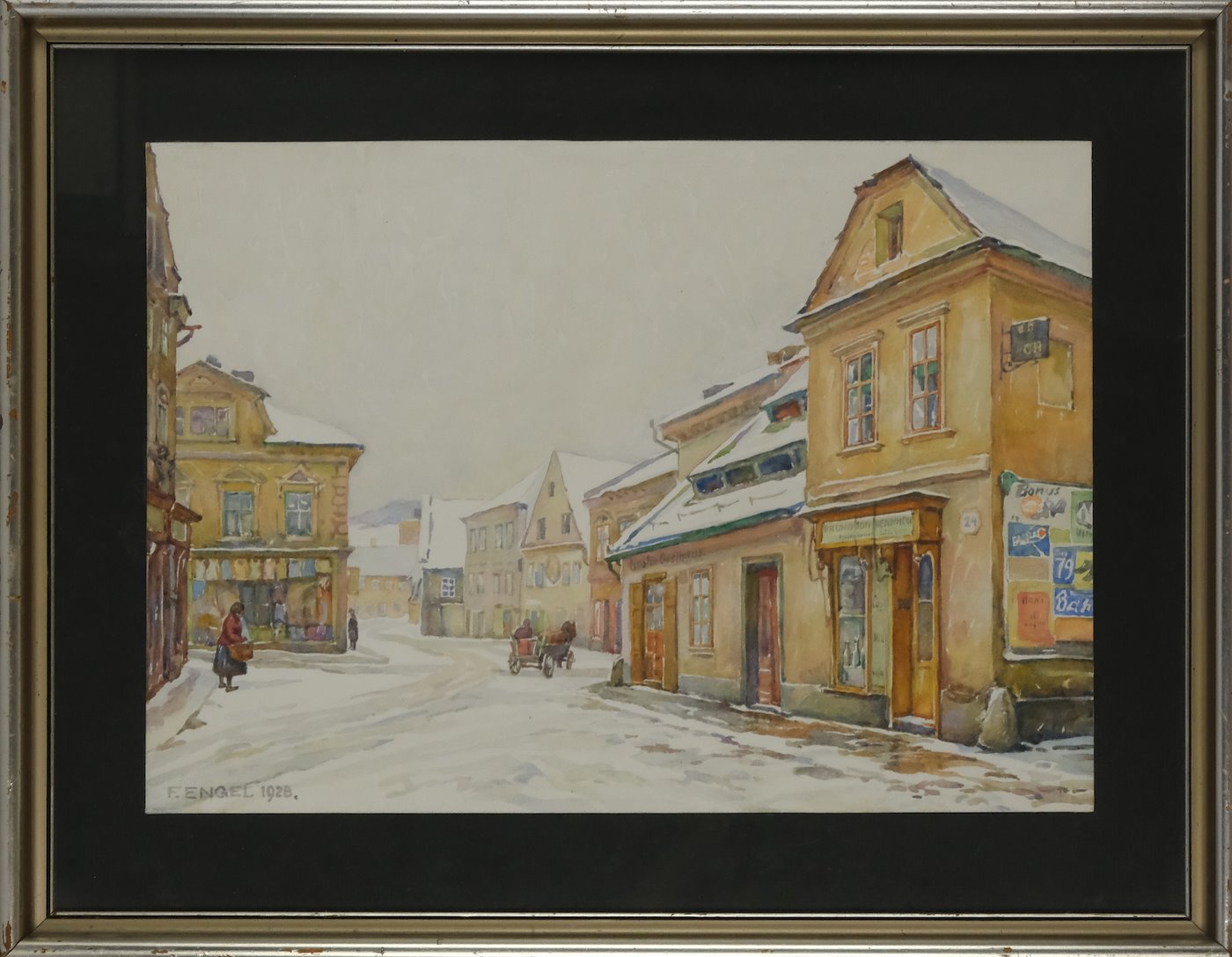 Friedrich Engel - Ulice pod sněhem