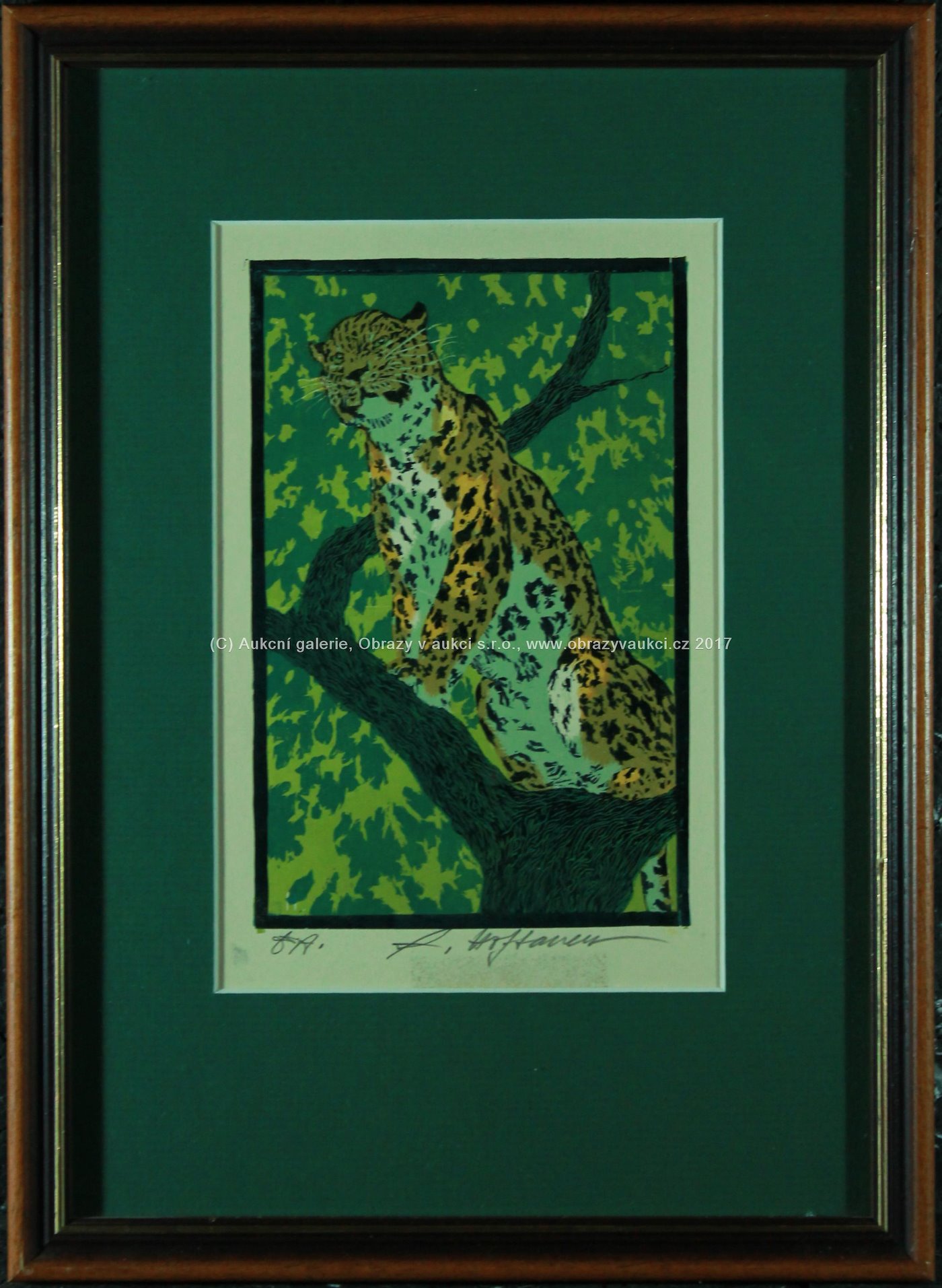 Arnošt Hofbauer - Číhající leopard