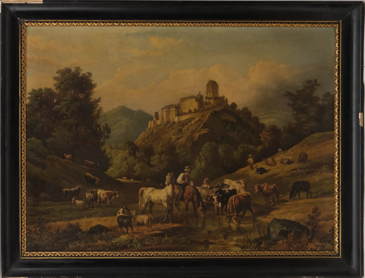 český malíř 19. století - Karlštejn