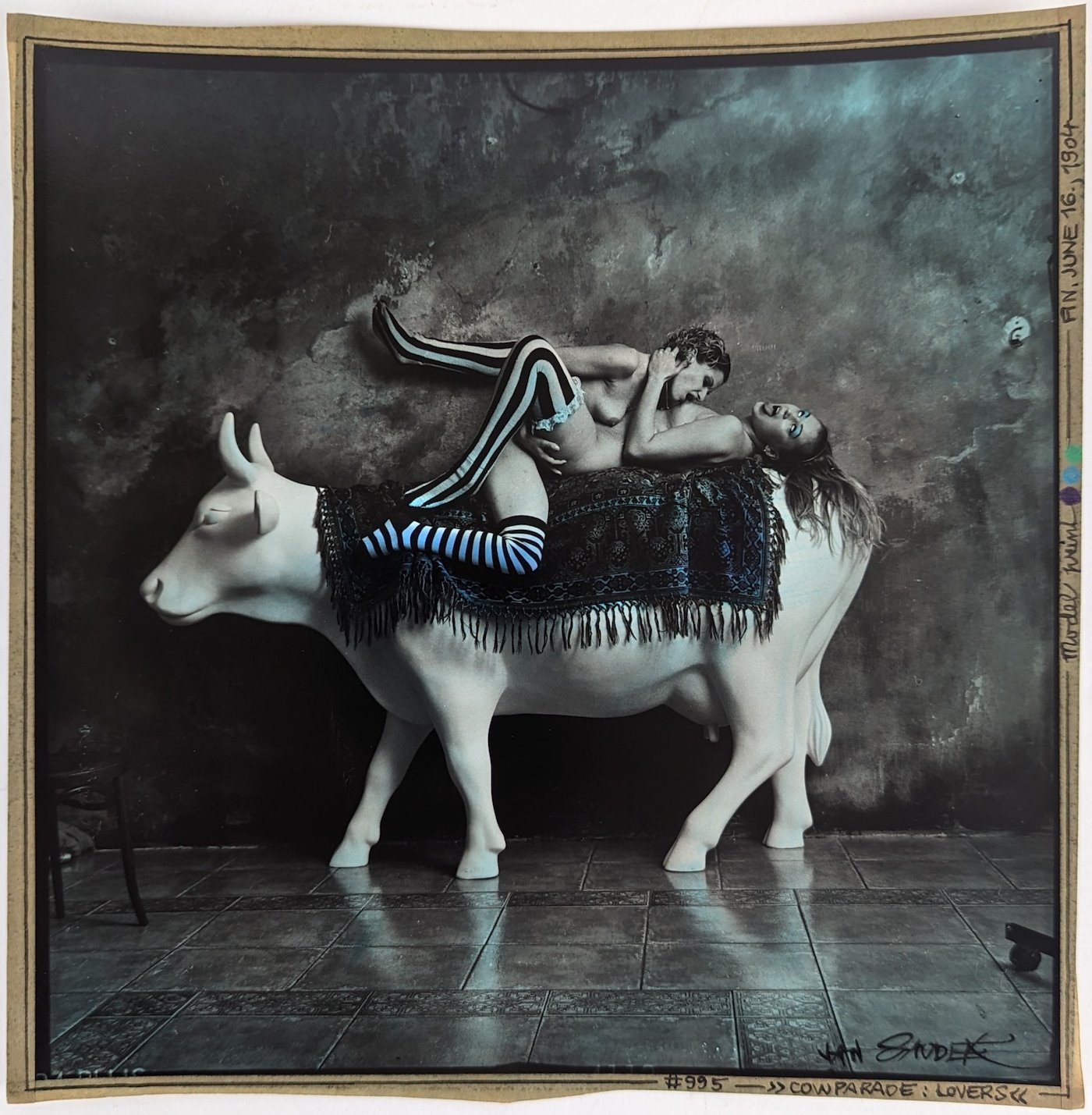 Jan Saudek - Cowparade: Lovers