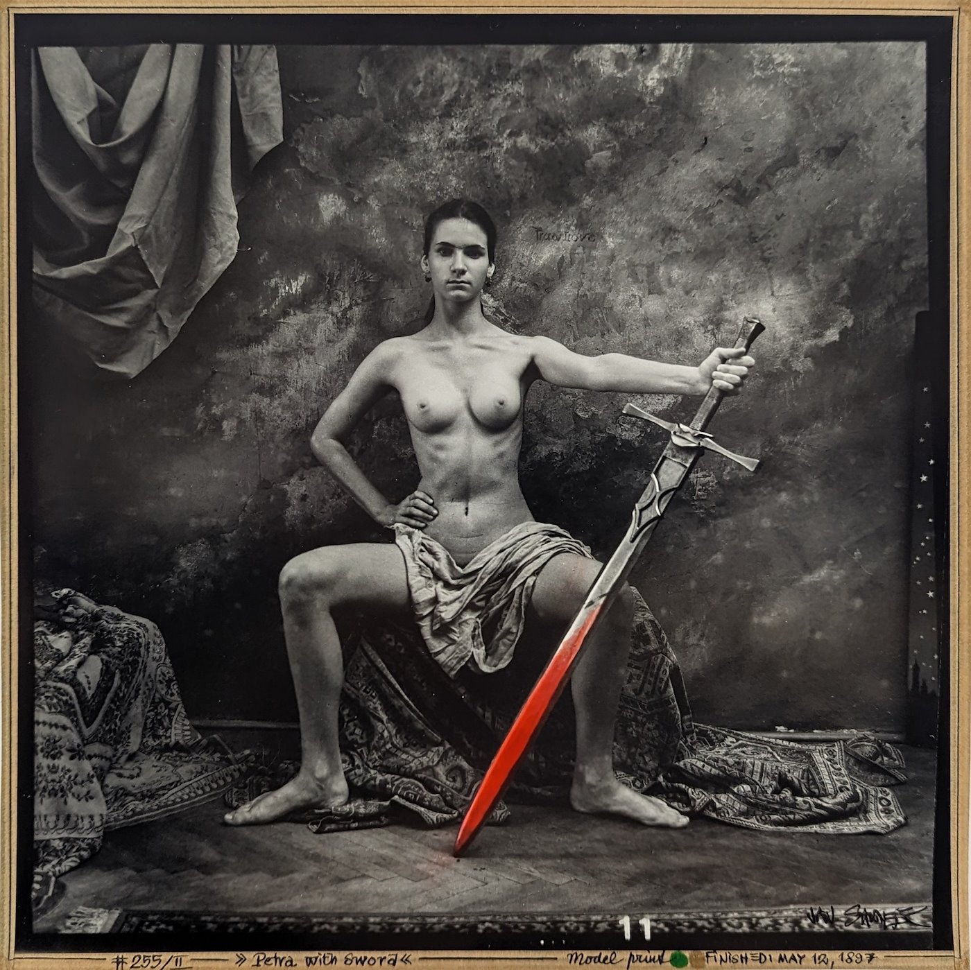 Jan Saudek - Petra with Sword