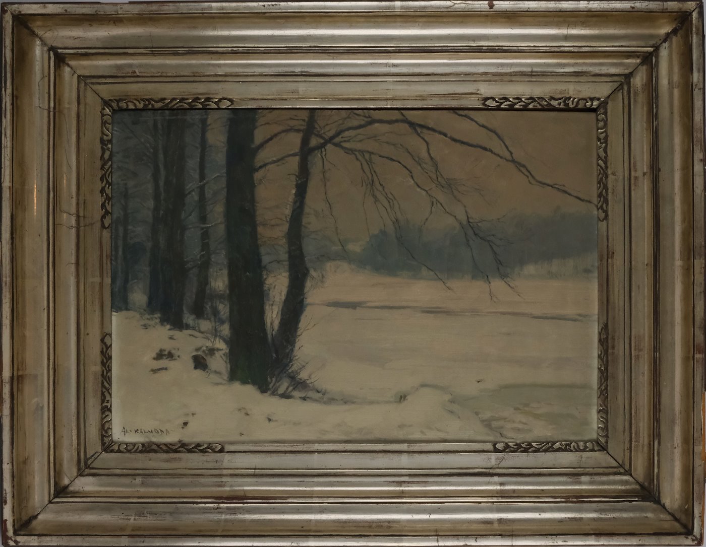 Alois Kalvoda - Zima u řeky