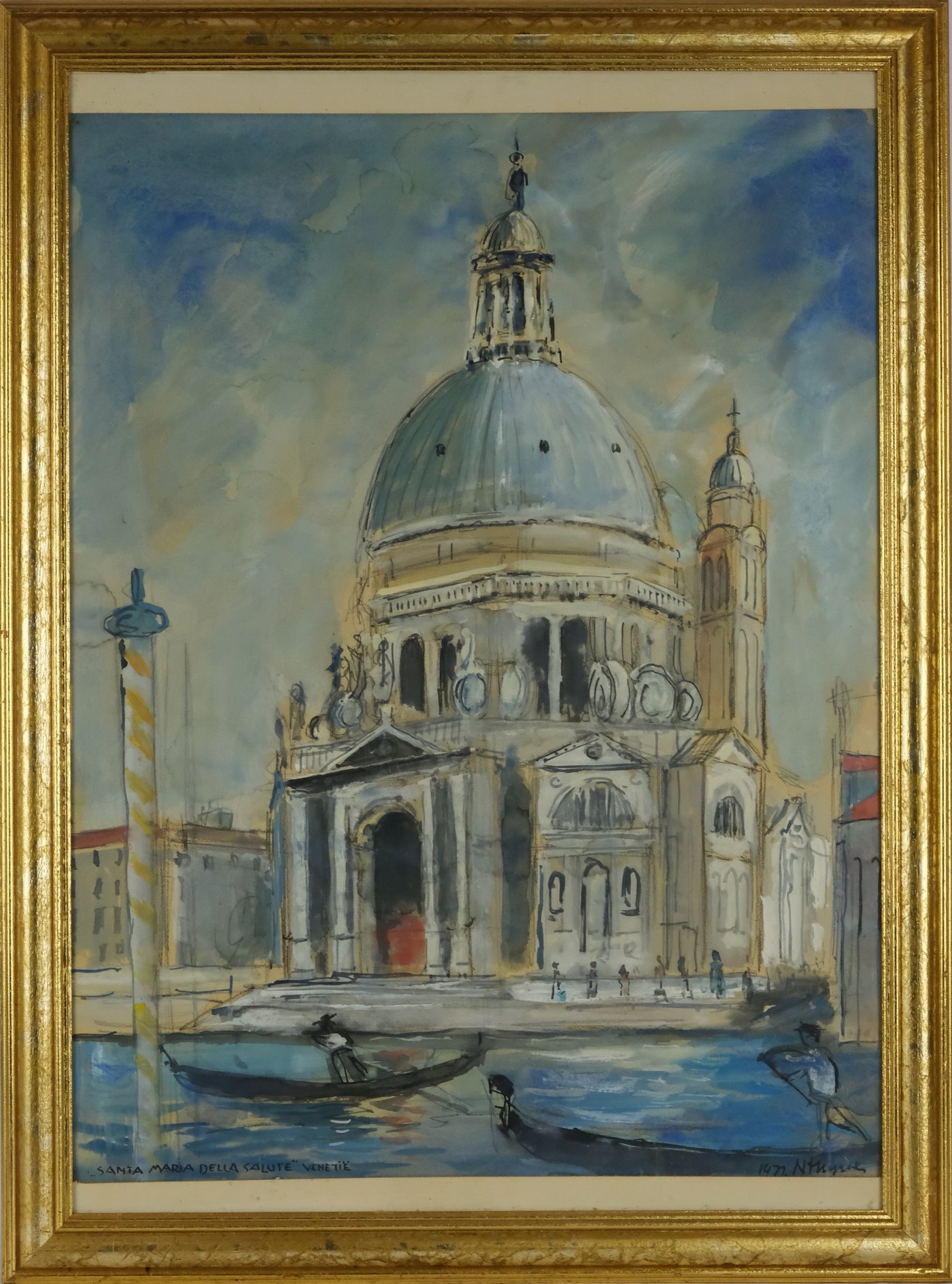 signováno nečitelně - Santa Maria della Salute Venetie