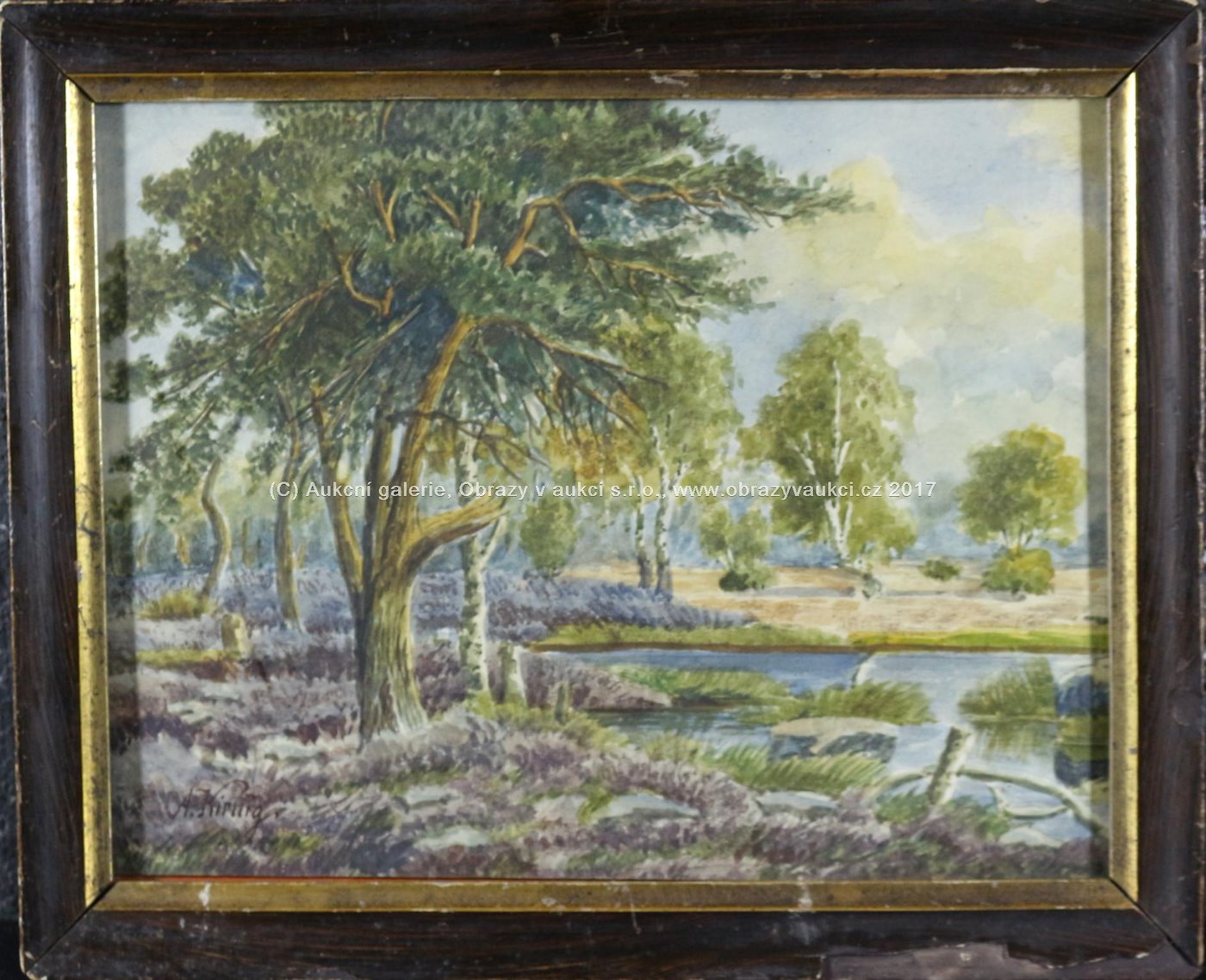 Alois  Kirnig - Stromy u řeky