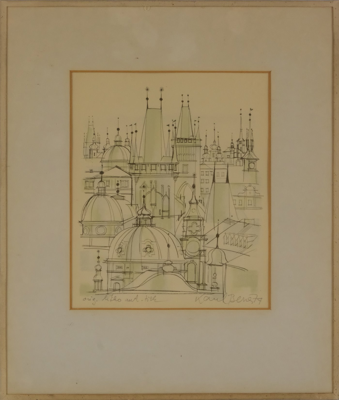 Karel Beneš (1932) - Konvolut 2 litografií